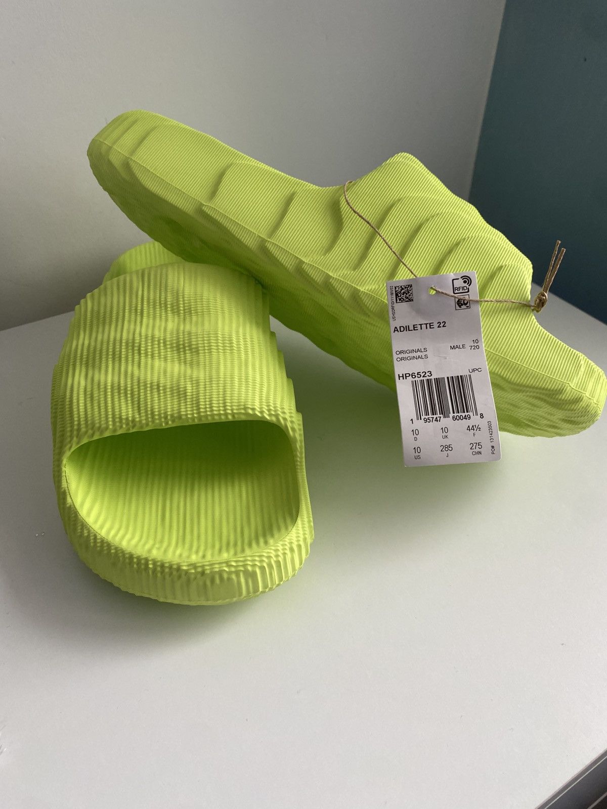 Adidas Adidas Adilette 22 Slides (Magic Lime Desert Sand 