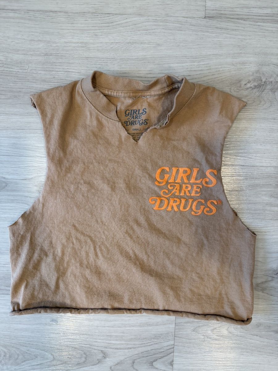 GIRLS ARE DRUGS MUSCLE TANK (SIZE SMALL)
