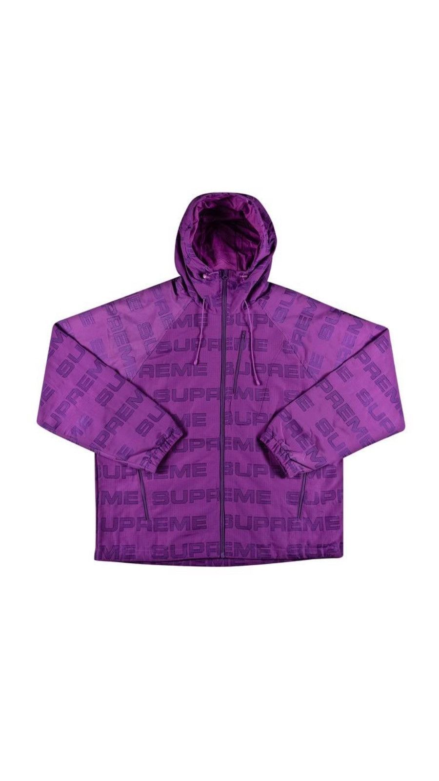 Supreme Supreme Logo Ripstop Hooded Track Jacket ‘Fuchsia’ Size US M / EU 48-50 / 2 - 4 Thumbnail
