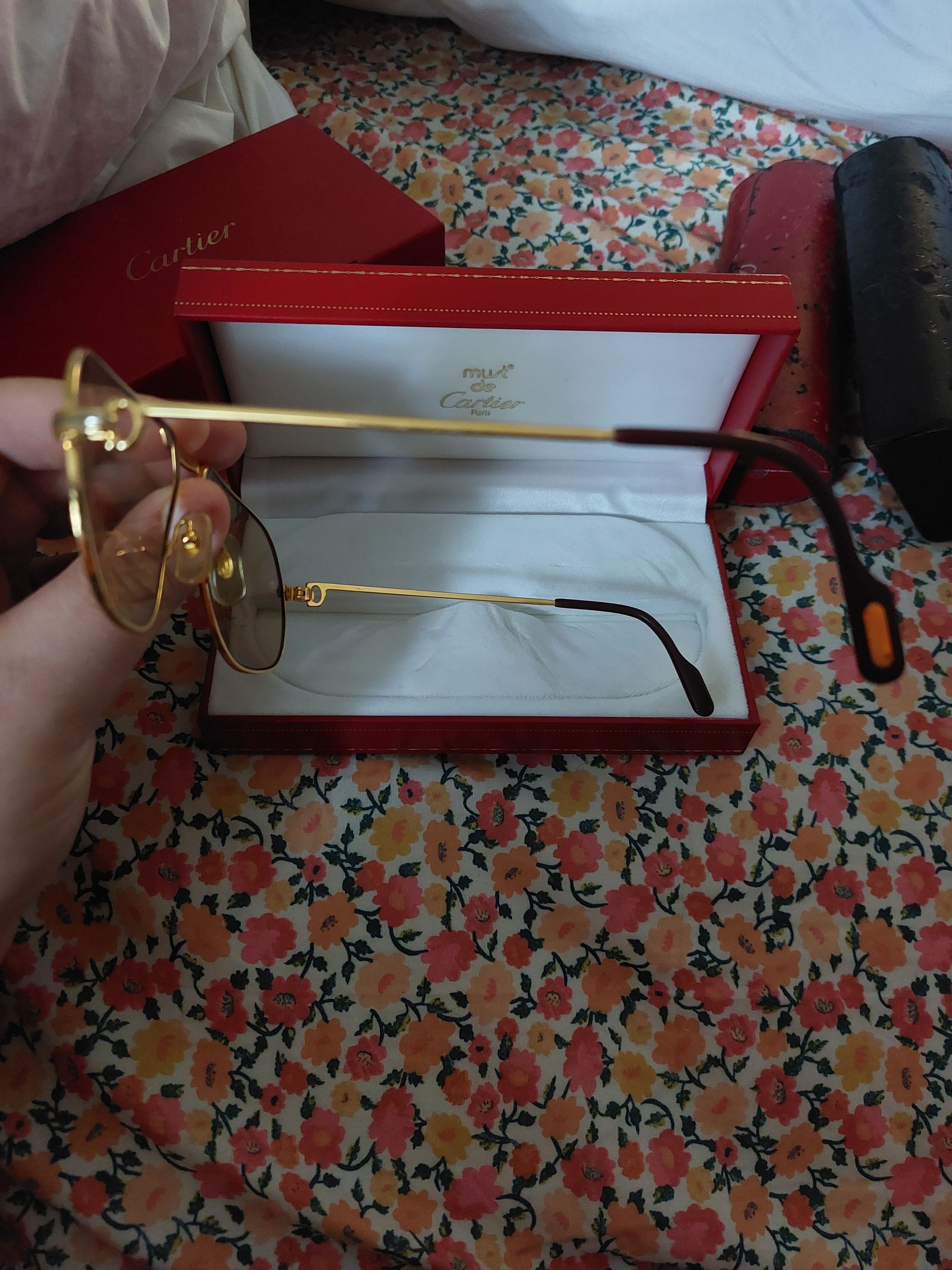 Cartier Vintage Cartier solid gold aviators Size ONE SIZE - 2 Thumbnail