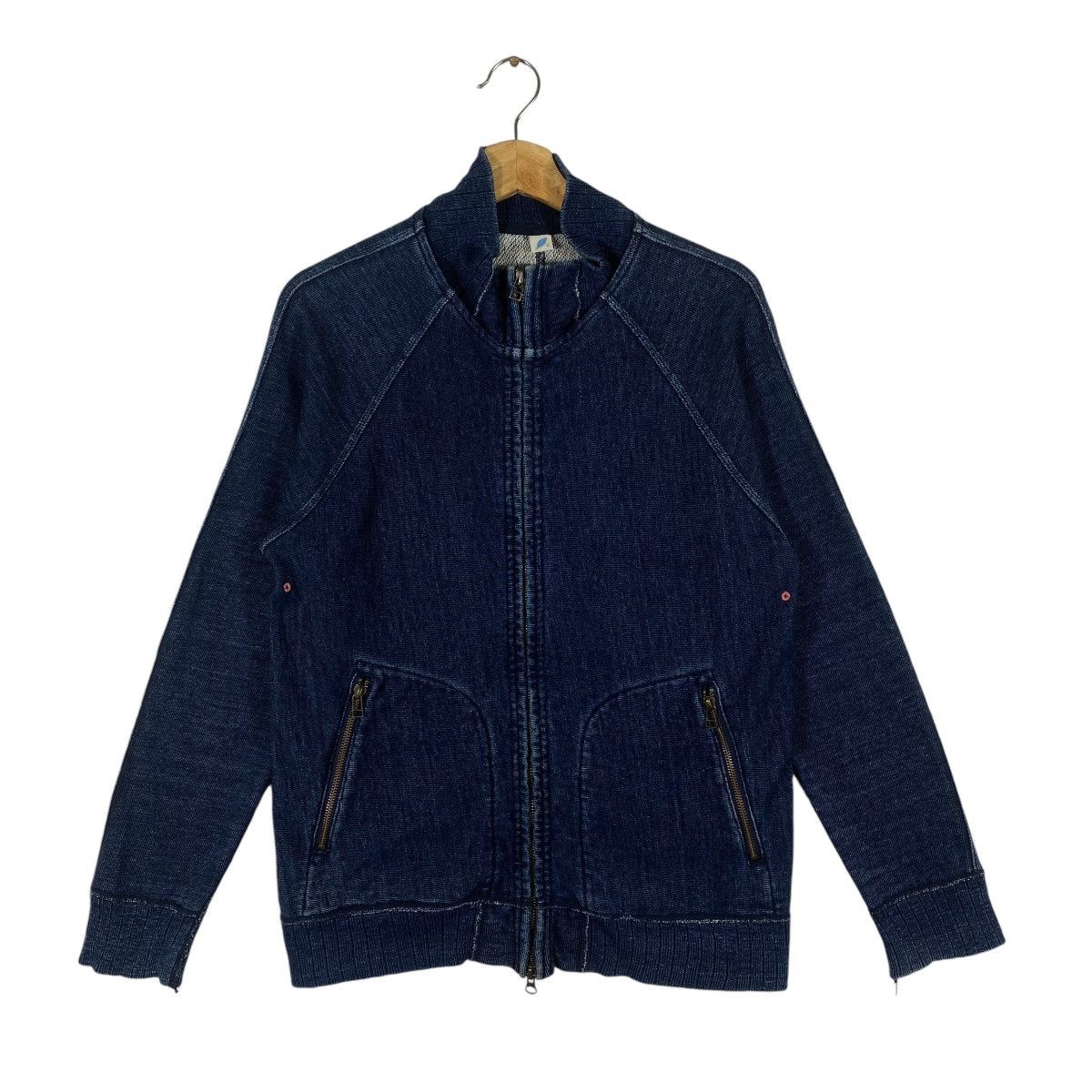 Blue Blue Japan × Japanese Brand × Pure Blue Japan Pure Blue Japan Indigo Dyed Tred Jacket Size 2 (M) Size US M / EU 48-50 / 2 - 1 Thumbnail