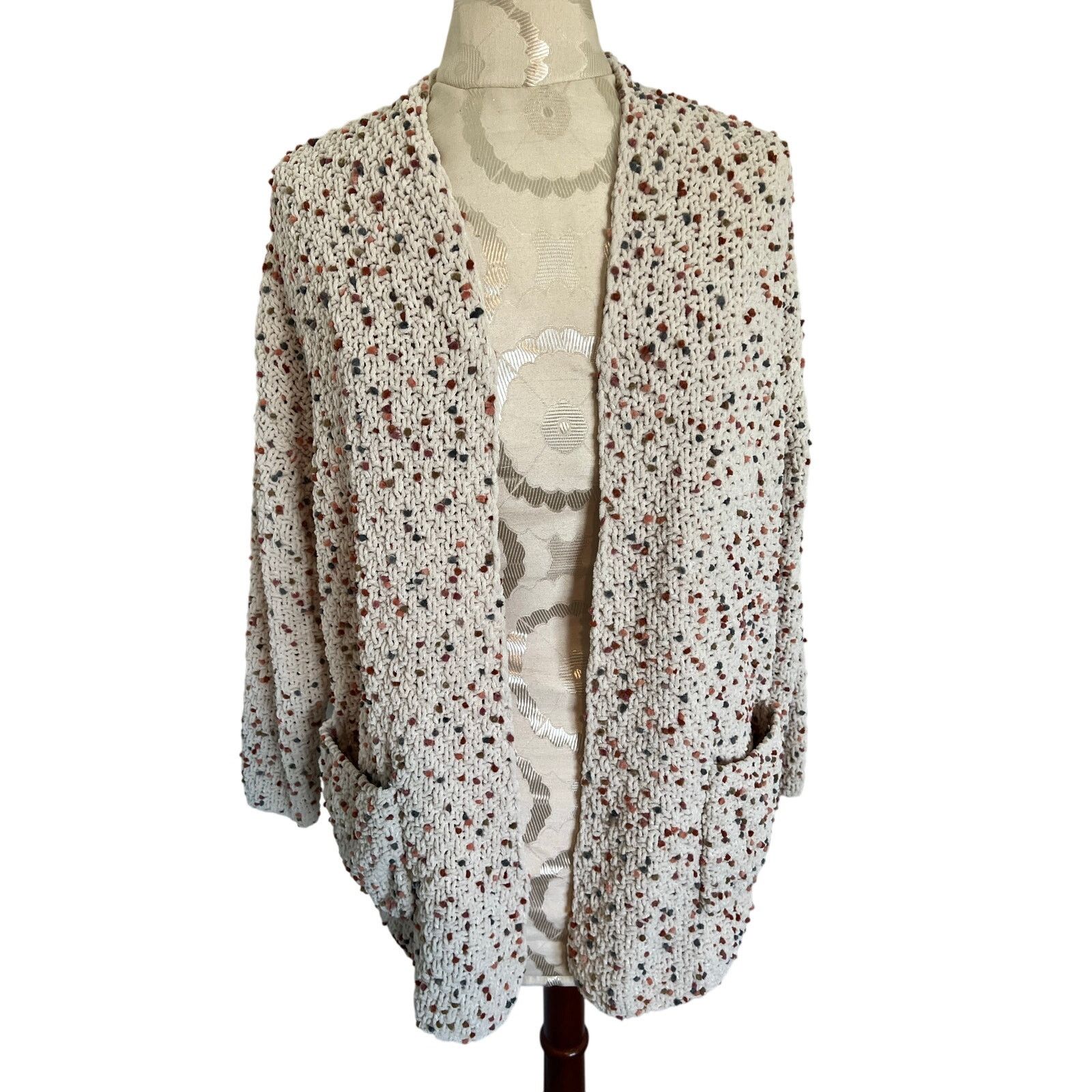 Jessica Simpson Jessica Simpson Multicolor Open Knit Cardigan XS Size XS / US 0-2 / IT 36-38 - 1 Thumbnail