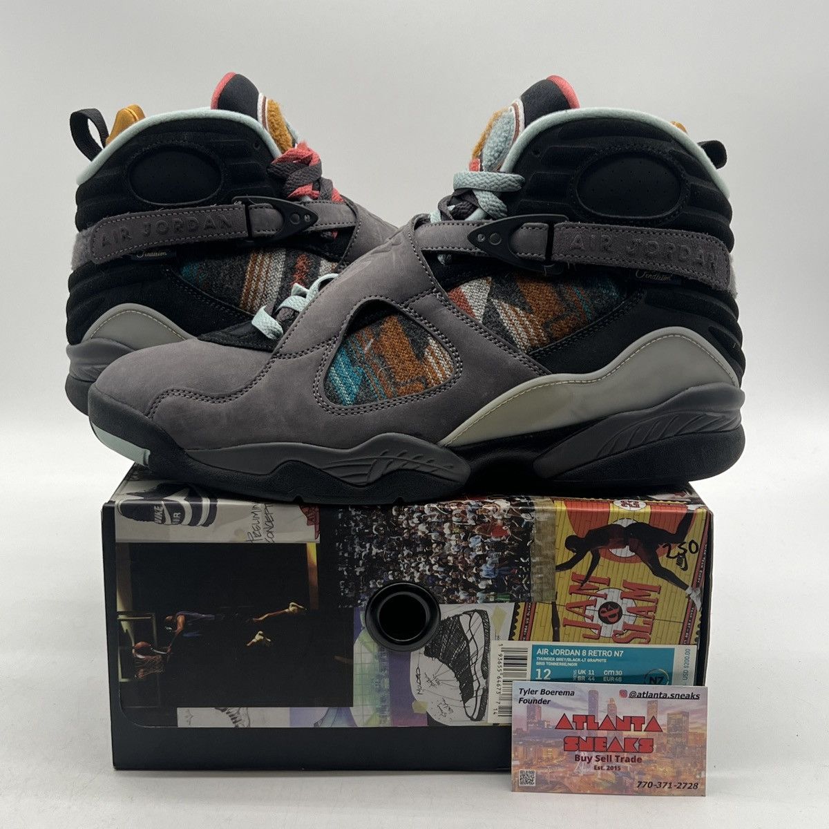 Jordan Brand Air Jordan 8 n7 Pendleton Size US 12 / EU 45 - 1 Thumbnail