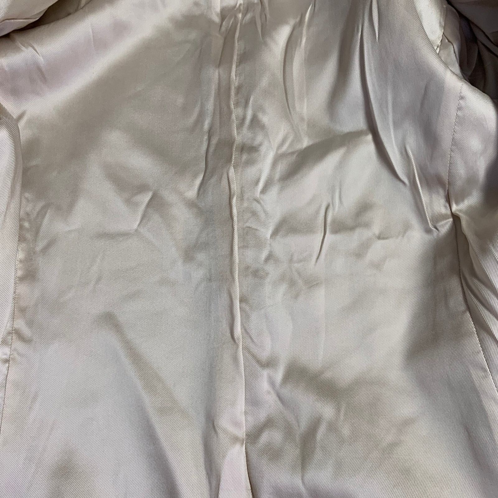 Emporio Armani EMPORIO ARMANI Size M Gold Metallic Notch Lapel Pantsuit Size 32" / US 10 / IT 46 - 8 Thumbnail