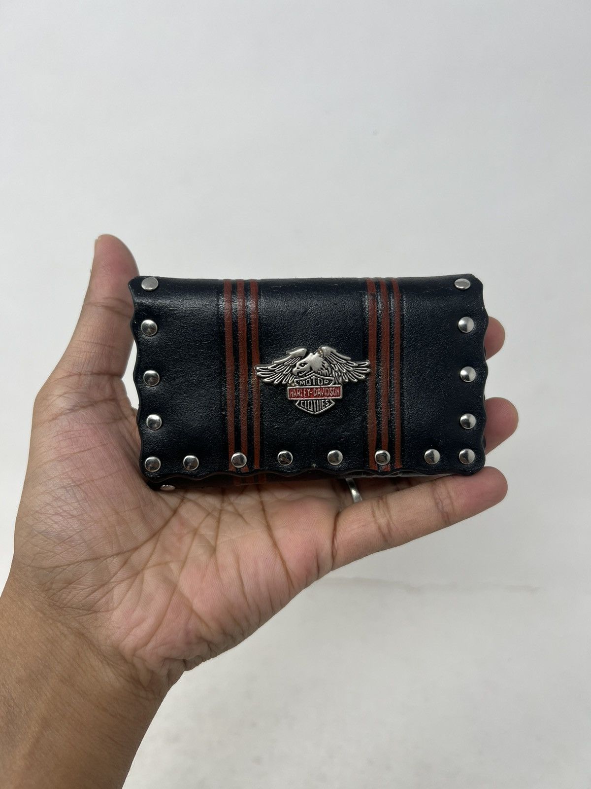 Harley Davidson Harley Davidson American Stud Leather Key Case Wallet Size ONE SIZE - 2 Thumbnail