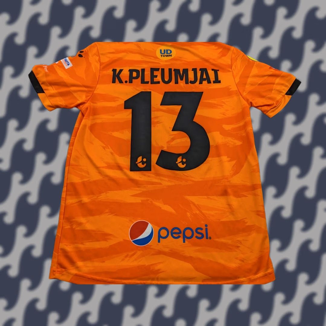 Vintage Udonthani FC Thailand Kelme Pluemjai 2021-2022 Home Football Jersey Small Unisex Adults S Orange Jersey Football Shirts Mens Women Girls Size US S / EU 44-46 / 1 - 1 Thumbnail