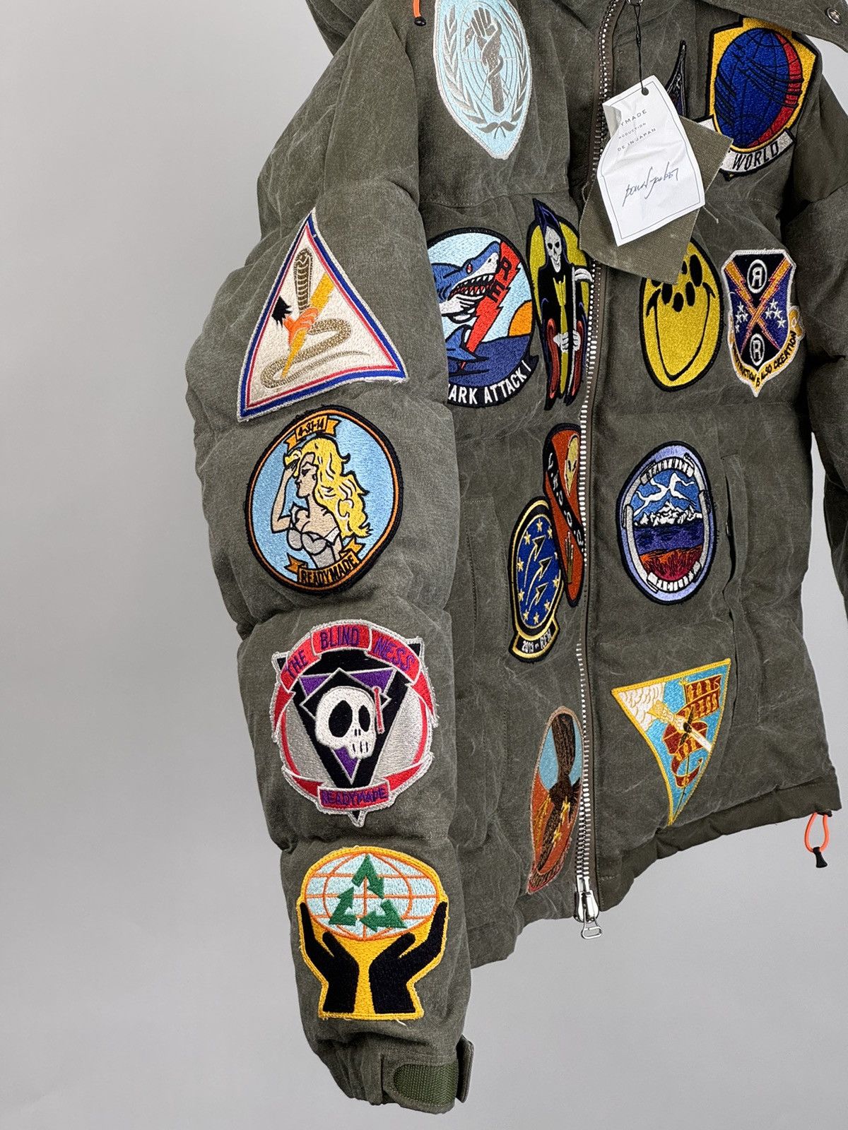 READYMADE Rare*Brand New Patches Work Down Jacket READYMADE Size US S / EU 44-46 / 1 - 8 Thumbnail