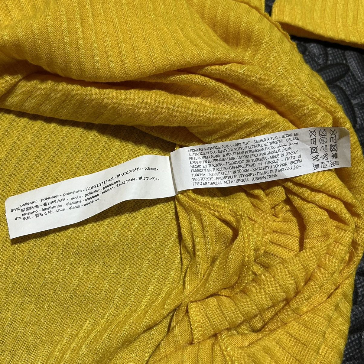 Zara Zara Midi Sweater Dress Ribbed Knit Yellow L/S Womens XL Size XL / US 12-14 / IT 48-50 - 10 Thumbnail