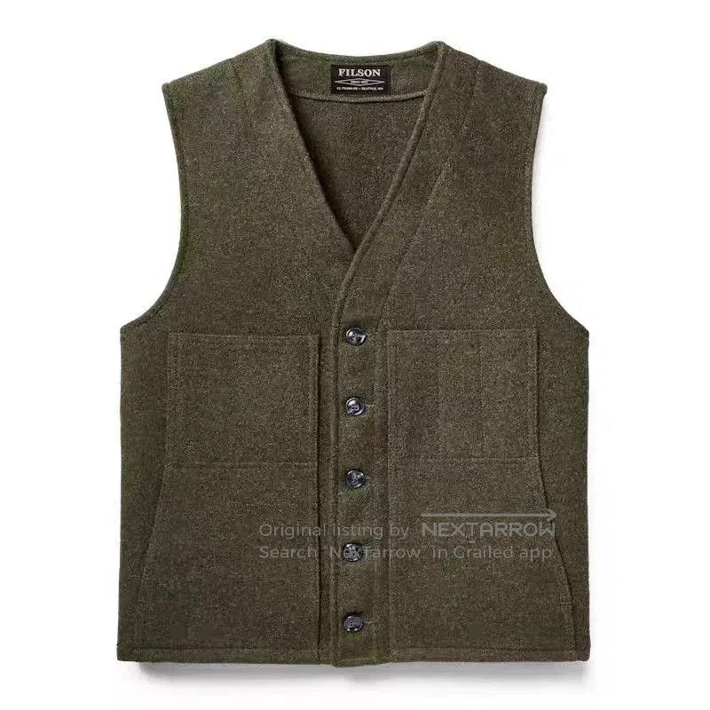 Filson Filson 24OZ Wool Western V-Neck Vest. Size US S / EU 44-46 / 1 - 1 Thumbnail
