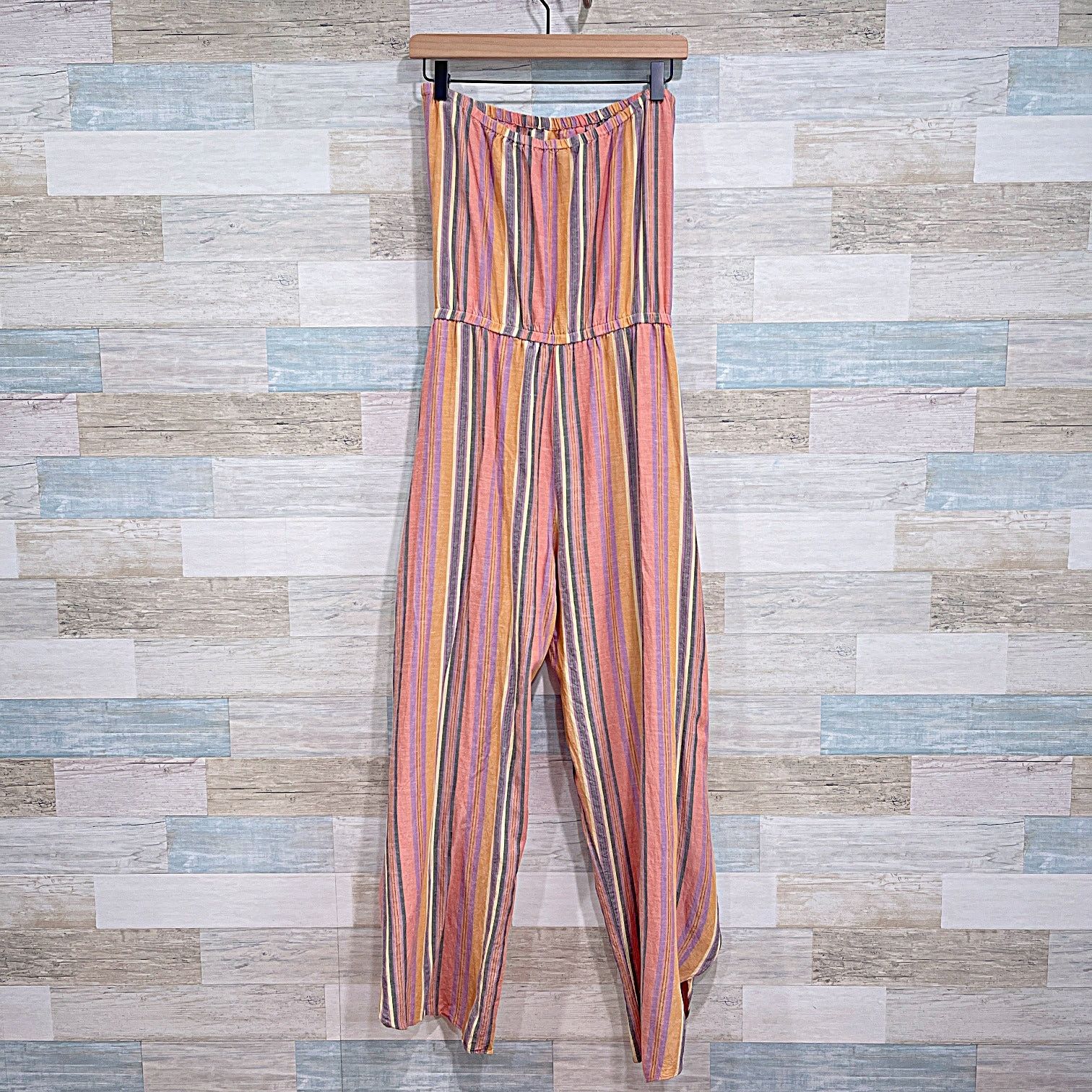 Drew DREW Emerson Linen Tube Jumpsuit Striped Womens Small Size 27" / US 4 / IT 40 - 4 Thumbnail