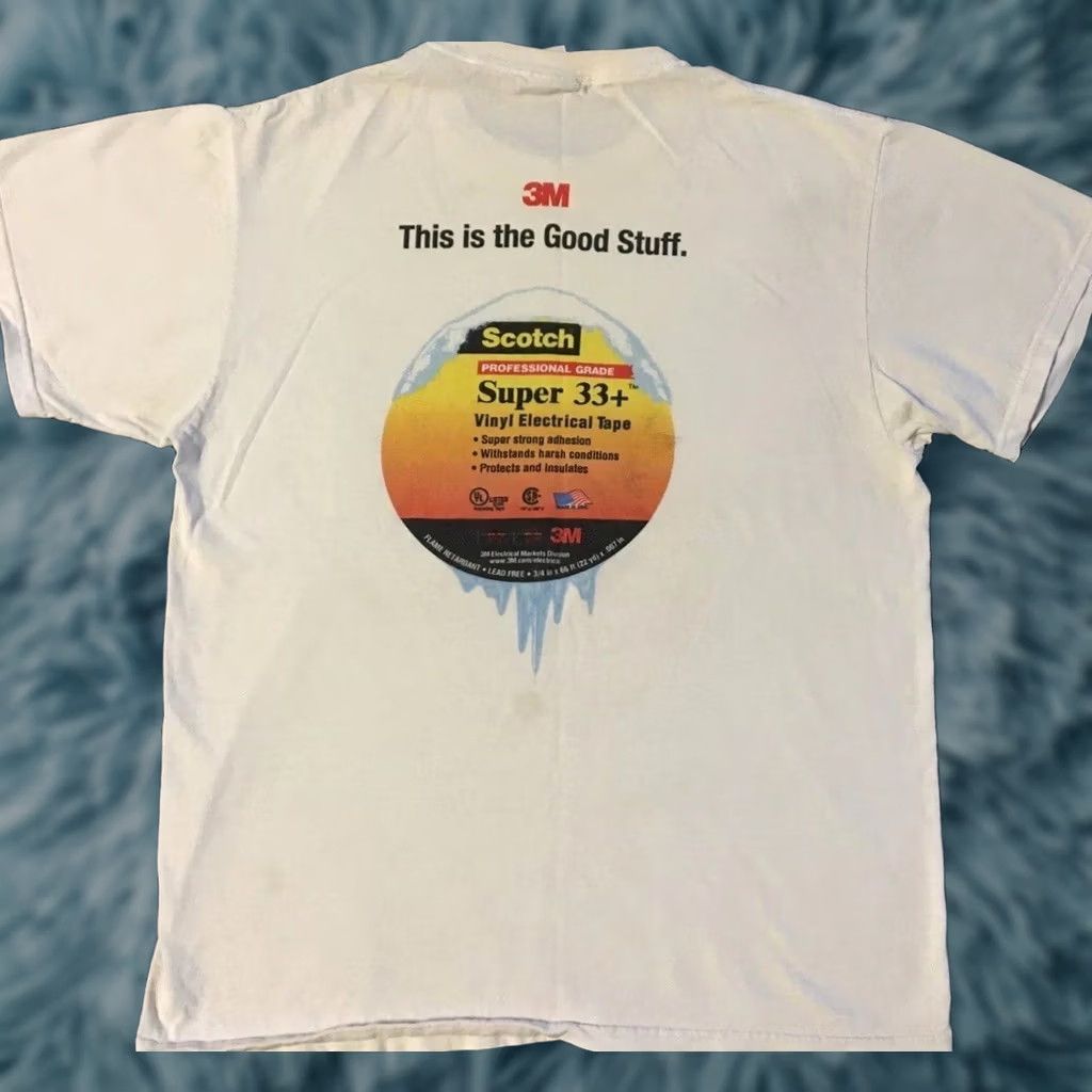 Vintage VINTAGE The Good Stuff Scotch Tape Promo Shirt M White Funny Joke 90s 80s Grunge Y2K Shirt Mens Size US M / EU 48-50 / 2 - 1 Thumbnail