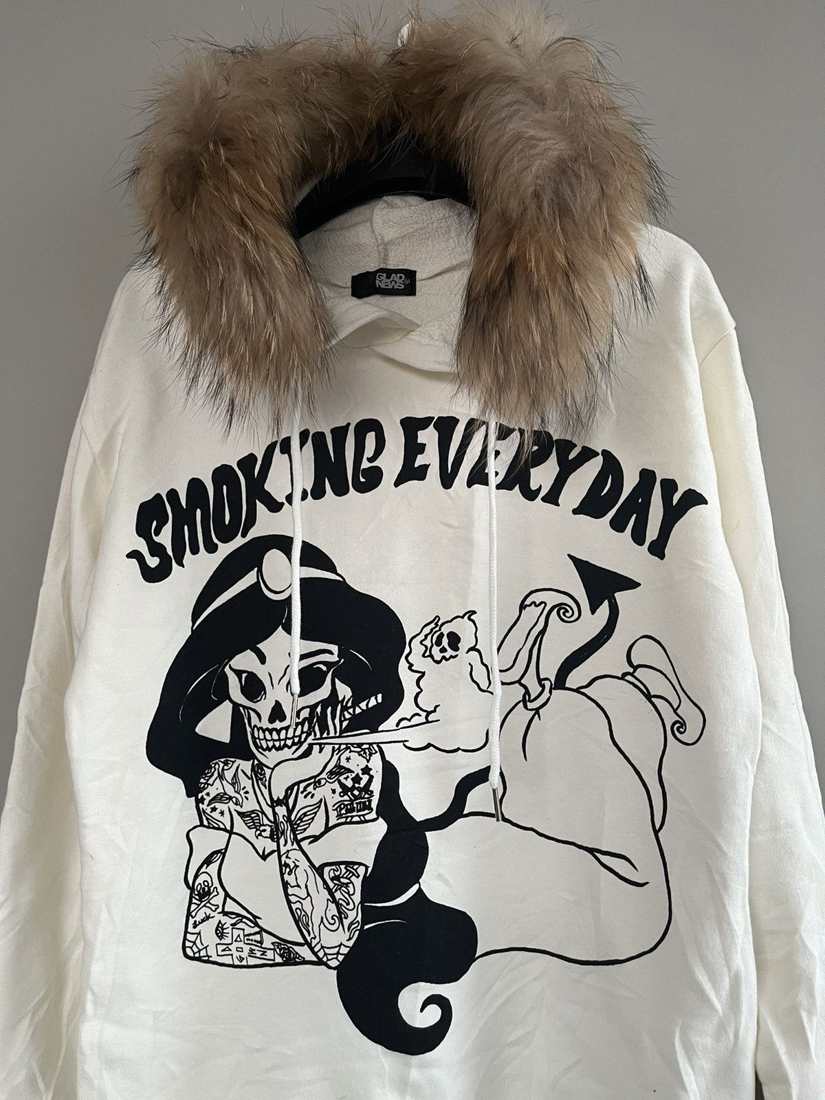 14th Addiction JAPANESE GLADNEWS FUR HOODIE SEDITIONARIES GOTHIC PUNK STYLE Size US L / EU 52-54 / 3 - 5 Thumbnail