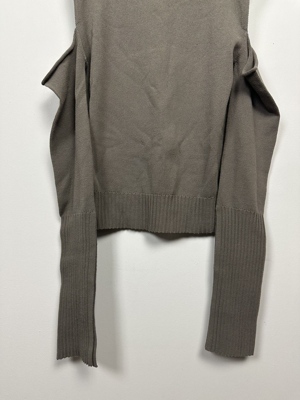 Rick Owens SS22 ‘FOGACHINE’ Shoulder Cutout Sweater Size US S / EU 44-46 / 1 - 3 Thumbnail