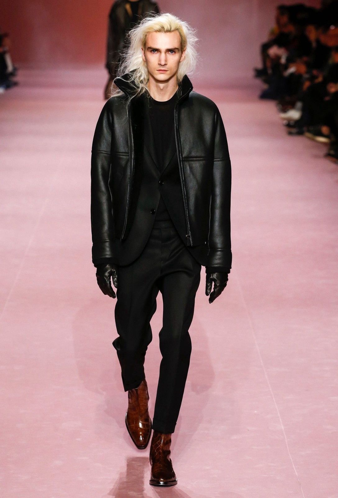 Berluti Berluti Haider Ackerman AW18 Runway Biker Jacket Size US M / EU 48-50 / 2 - 1 Thumbnail