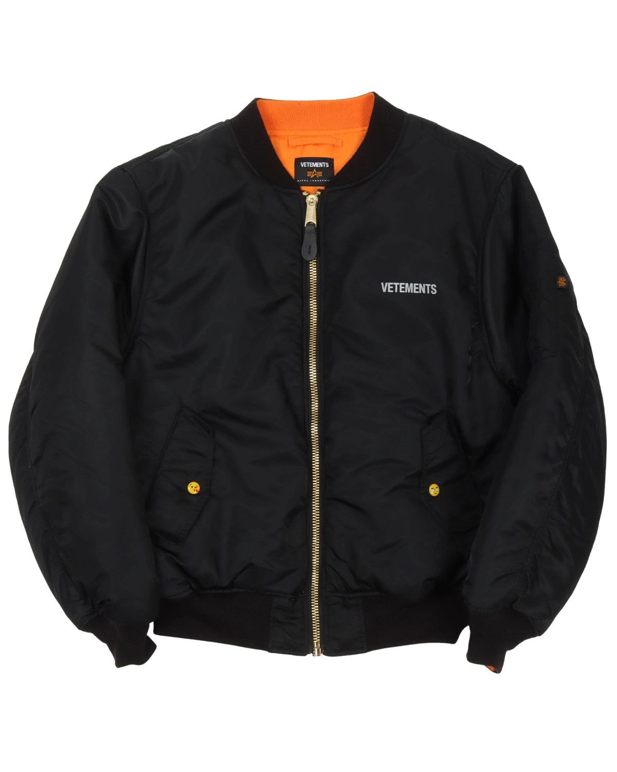 Vetements Vetements x alpha industry emoji buttons reversible bomber Size US XS / EU 42 / 0 - 2 Thumbnail