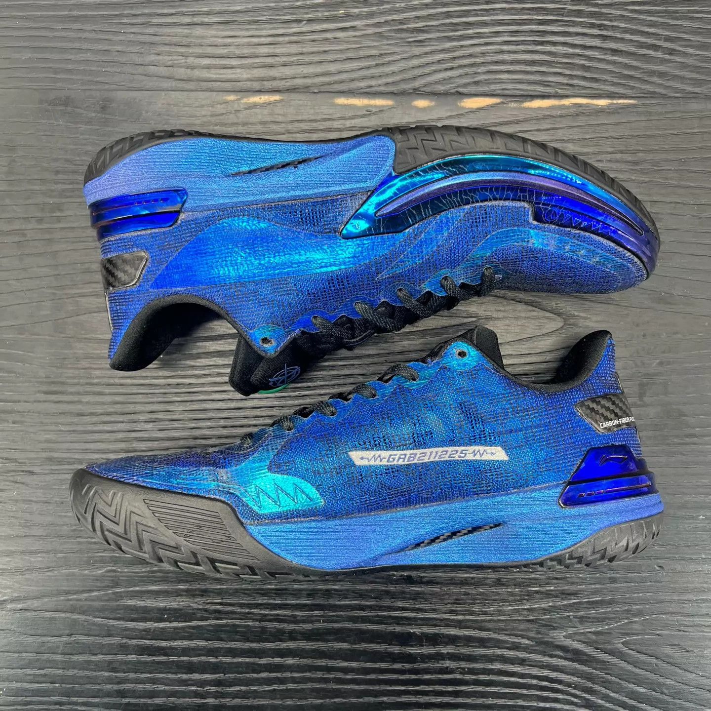 Li-Ning LI-NING Gama Shoes Black & Blue 43 Original Box Like New Size US 10 / EU 43 - 4 Thumbnail