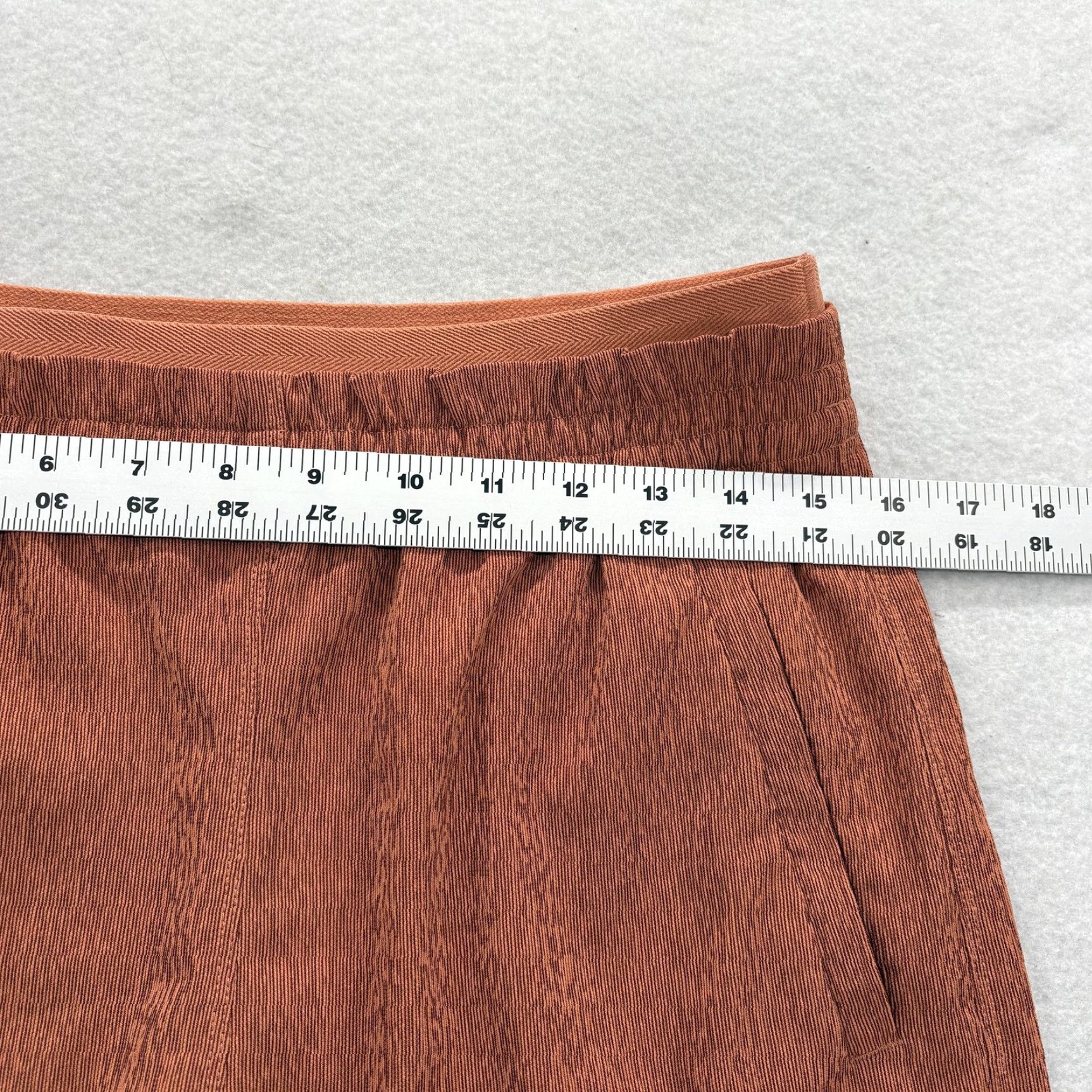 Athleta Athleta Echo Wide Leg Cropped Pants Womens 8 Sunburst Clay Orange Pull On Lounge Size 30" / US 8 / IT 44 - 7 Thumbnail