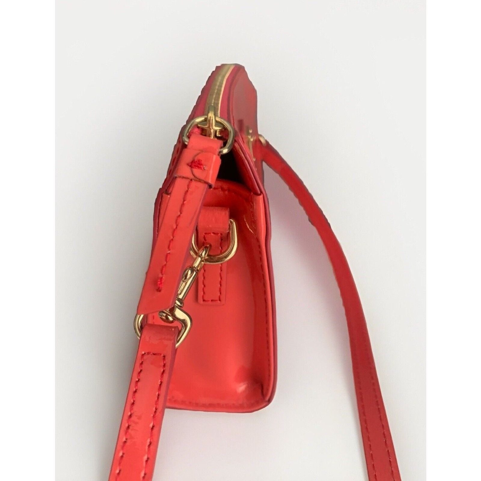Dooney & Bourke Dooney & Bourke Patent Leather Hot Pink Janine Crossbody Size ONE SIZE - 4 Thumbnail