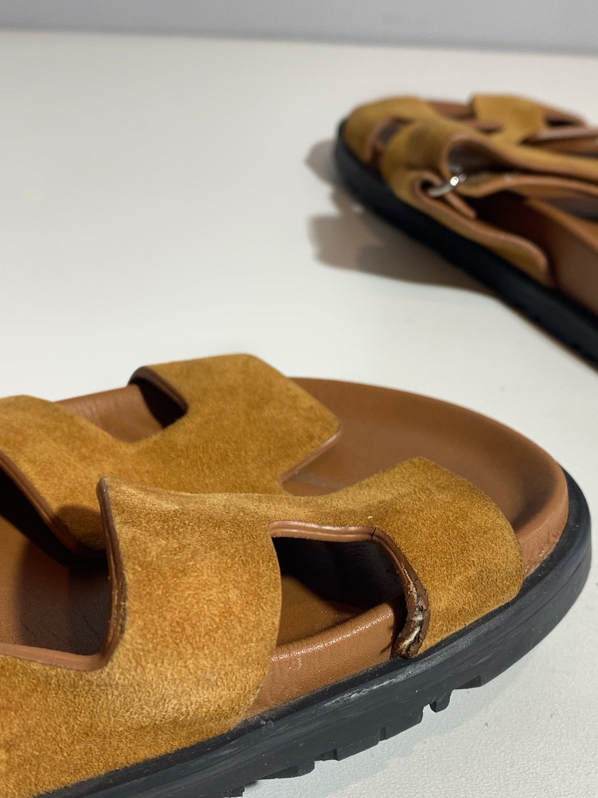 Hermes Hermes Calfskin Women’s Sandals Size US 7 / IT 37 - 21 Thumbnail