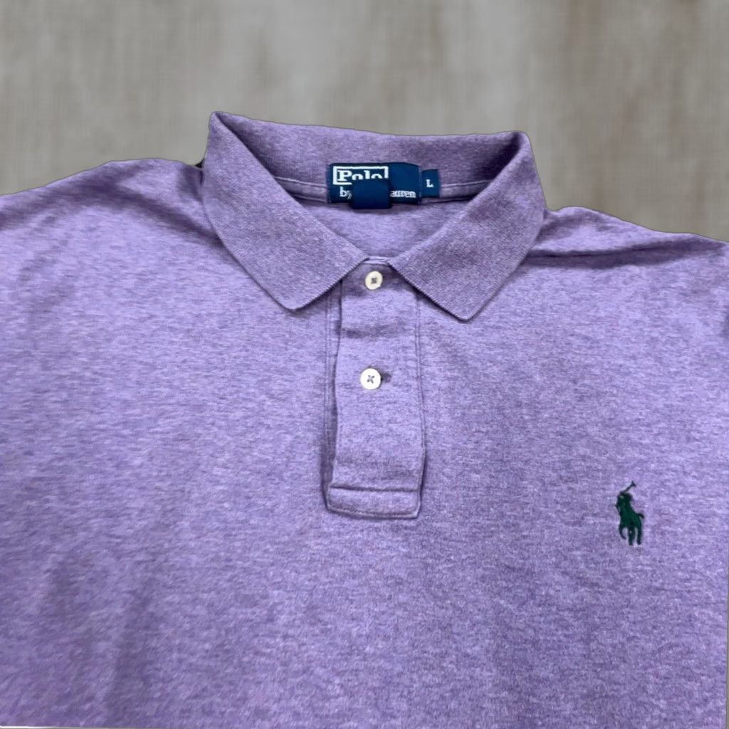 Polo Ralph Lauren Ralph Lauren Polo Shirt Men Large Purple Cotton Golf Rugby Pony Polo Ralph Lauren Shirt Mens L Purple Solid Short Sleeve Knit Jersey Size US L / EU 52-54 / 3 - 1 Thumbnail