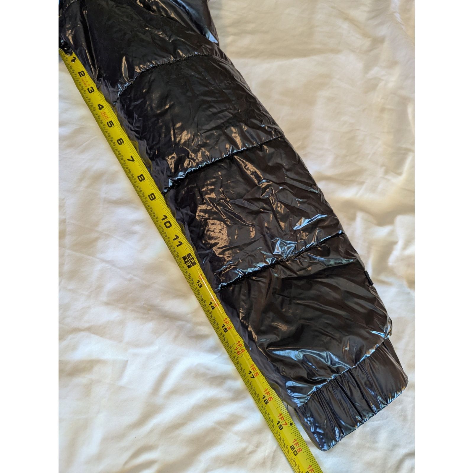 DKNY DKNY Sport Shiny Wet Look Puffer Jacket Size Large Women's Size L / US 10 / IT 46 - 7 Thumbnail