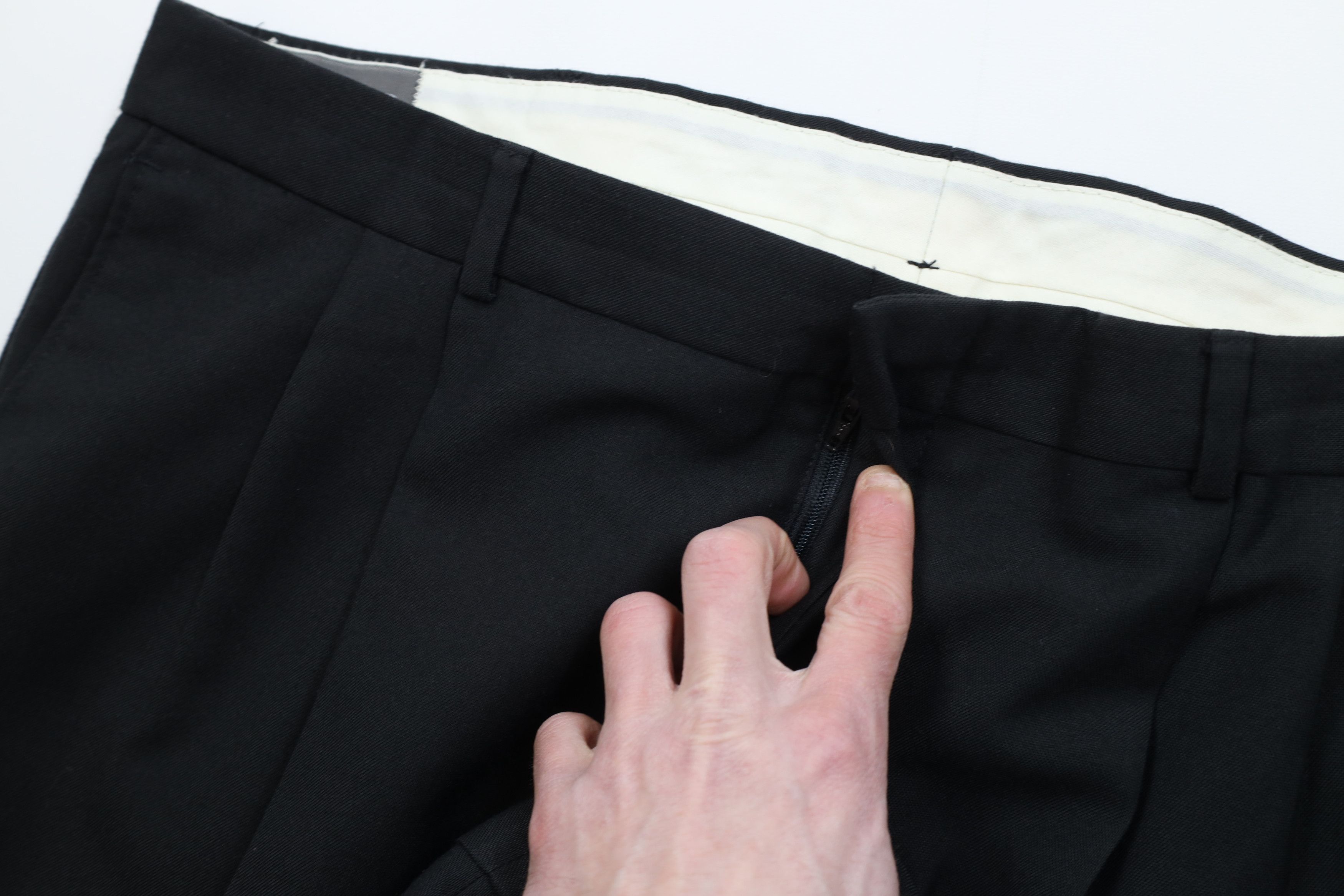 Vintage Vintage 90s Streetwear Knit Wide Leg Chino Pants Black Size US 40 / EU 56 - 7 Thumbnail