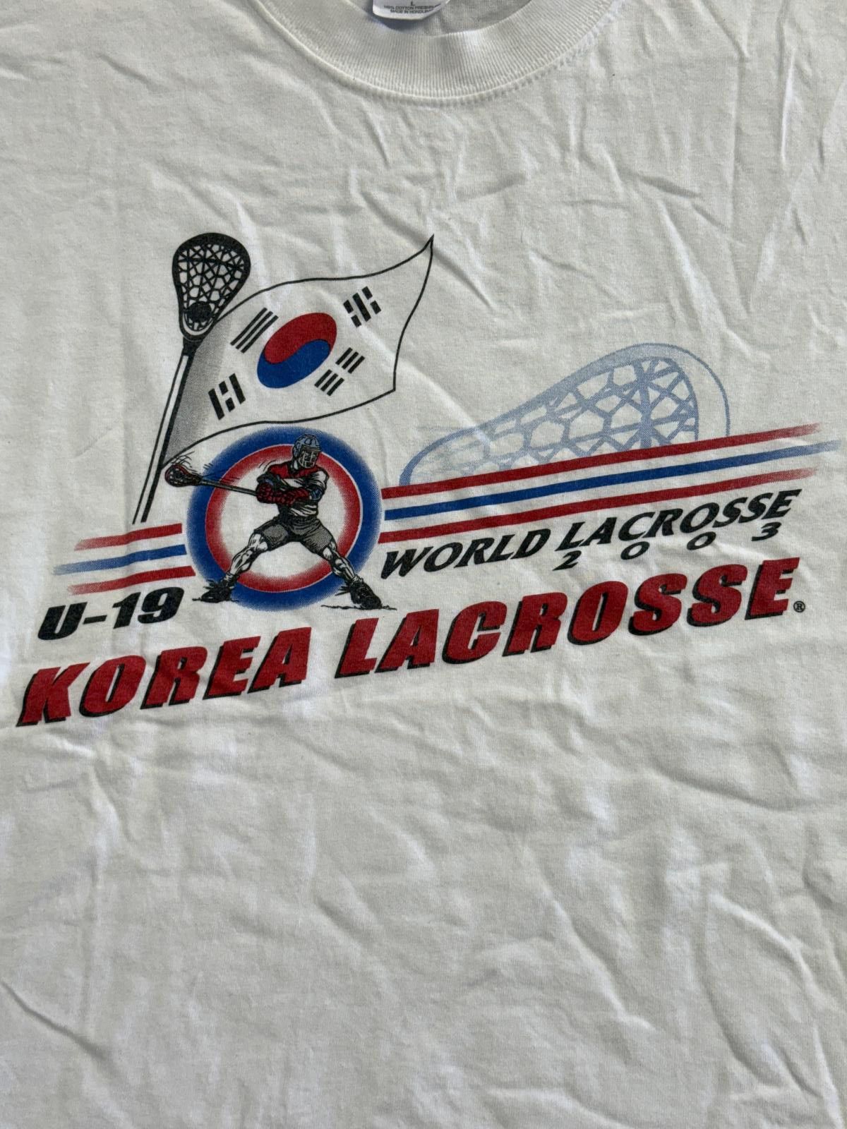Other Vintage Lacrosse T-shirt U-19 World Lacrosse 2003 Korea Size US L / EU 52-54 / 3 - 3 Thumbnail