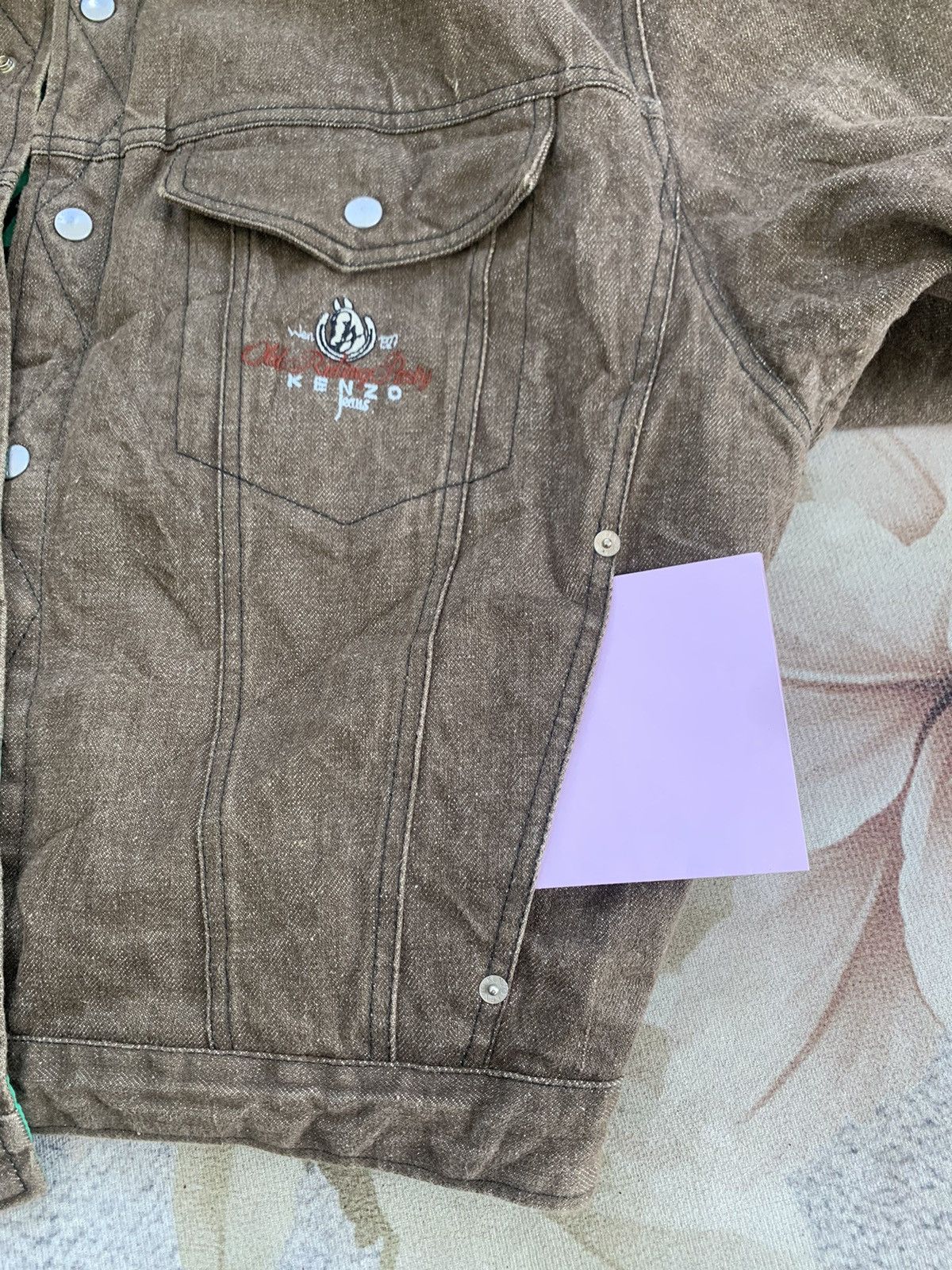 Kenzo Rare Vtg Kenzo Reversible Trucker Bomber Jacket Size US L / EU 52-54 / 3 - 9 Thumbnail
