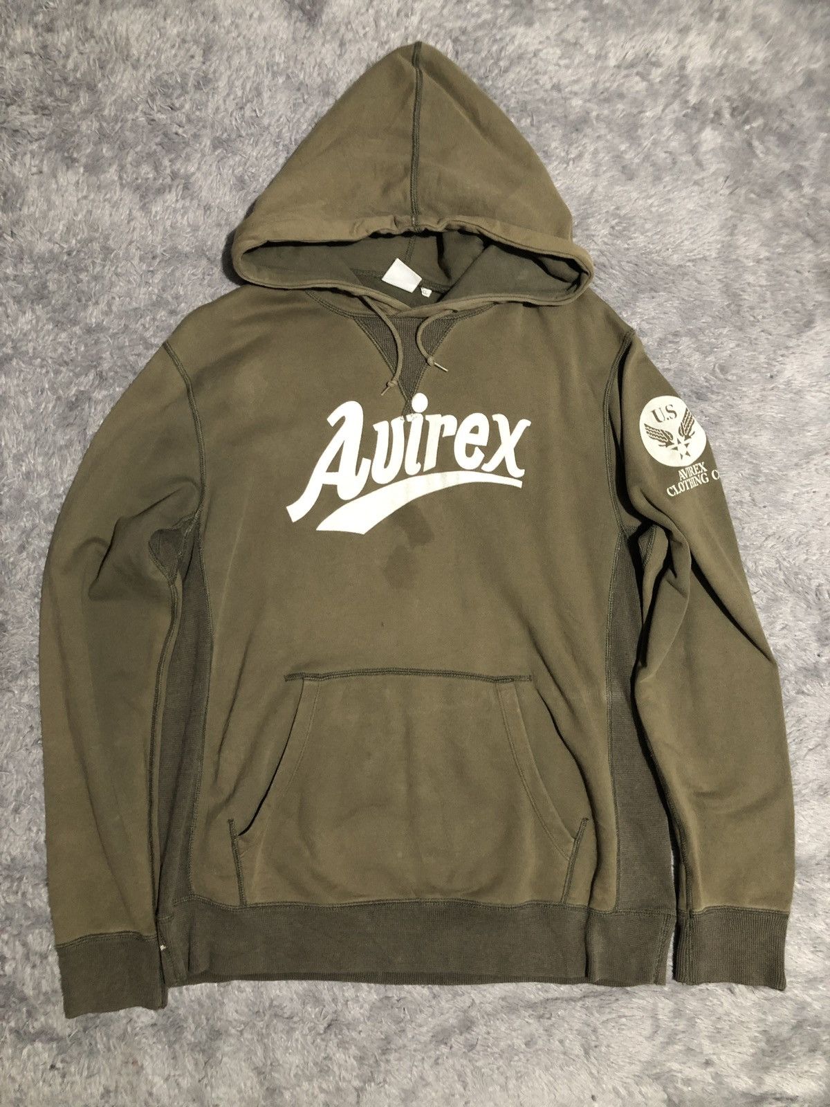 Avirex × Vintage Vtg AVIREX HOODIE MILITARY Size US XL / EU 56 / 4 - 6 Thumbnail