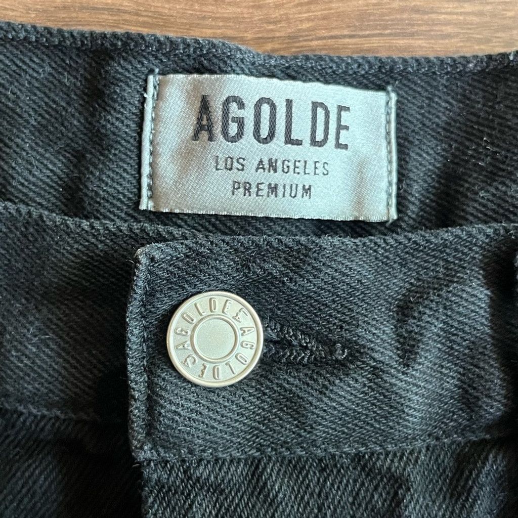 Agolde 🖤 Agolde Black Vintage Cut-Off Denim Shorts 🖤 Size 42" / US 20 - 6 Thumbnail