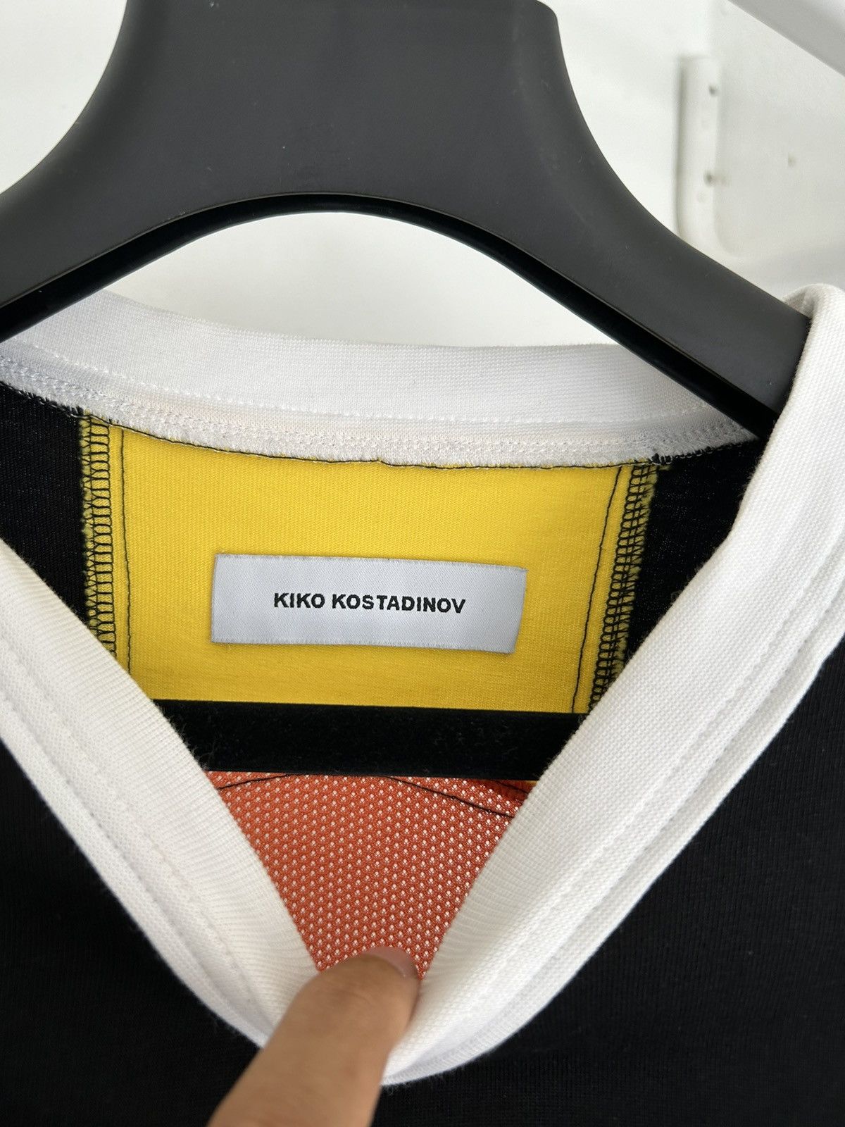 Kiko Kostadinov Aw20 Archery SS jersey tee Black Solar Size US M / EU 48-50 / 2 - 3 Thumbnail