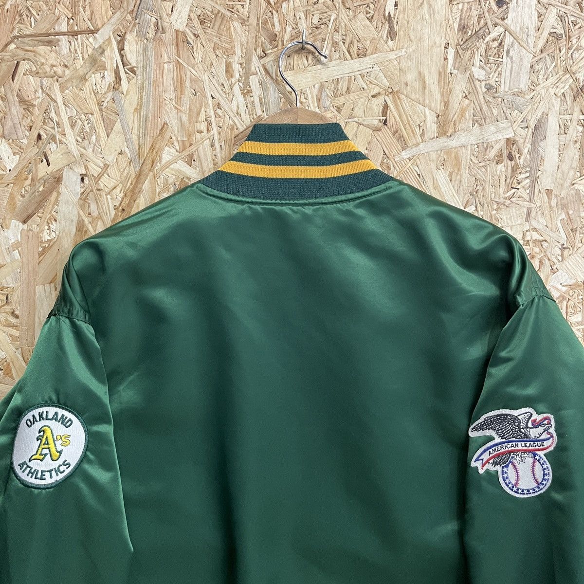 Starter Vintage Oakland Athletics 80’s Pyramid Satin Bomber Jacket Size US XL / EU 56 / 4 - 5 Thumbnail