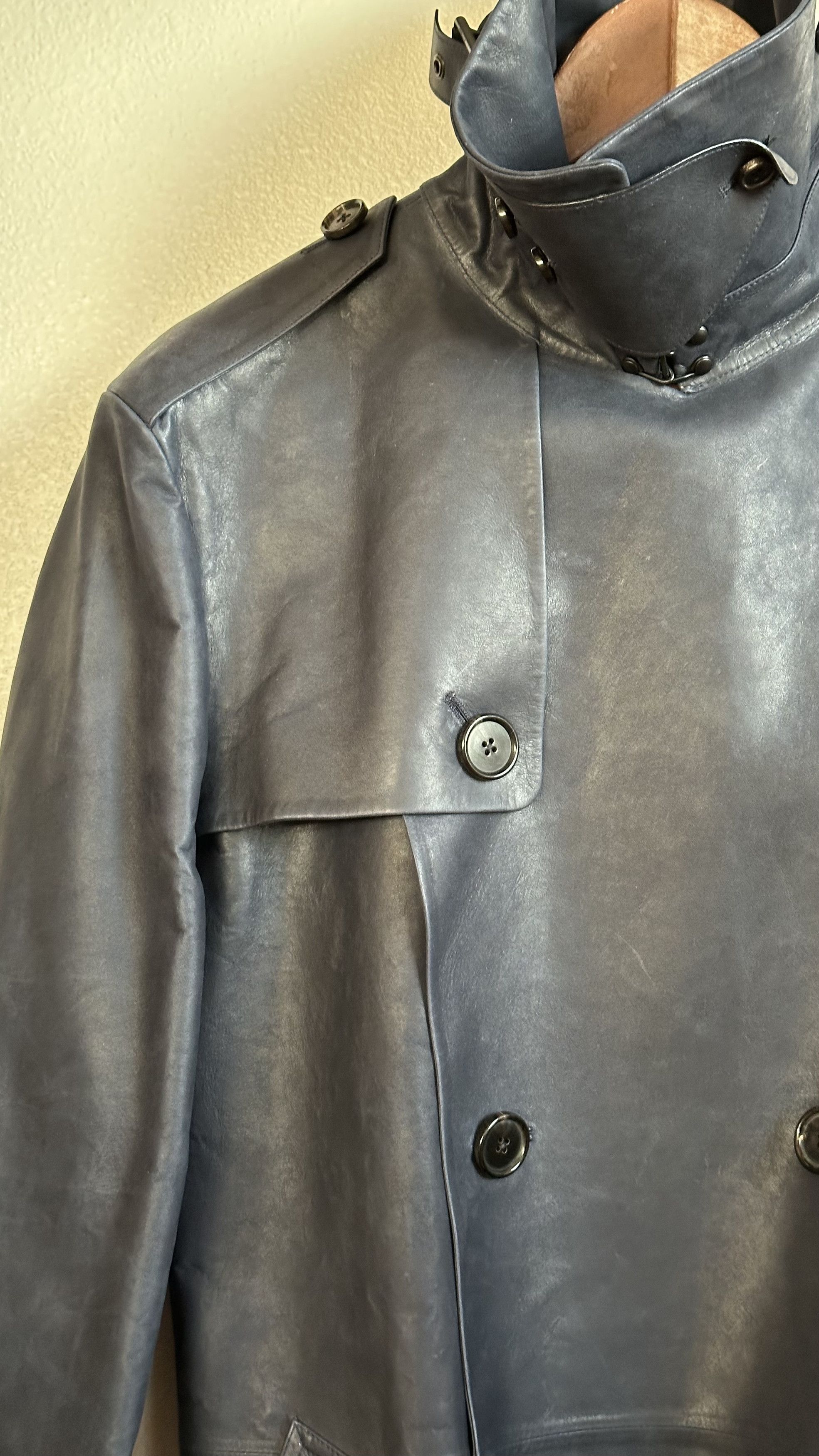 Ralph Lauren RL Black Label Lambskin Trench Italy SP15 Purple Era Size US S / EU 44-46 / 1 - 9 Thumbnail