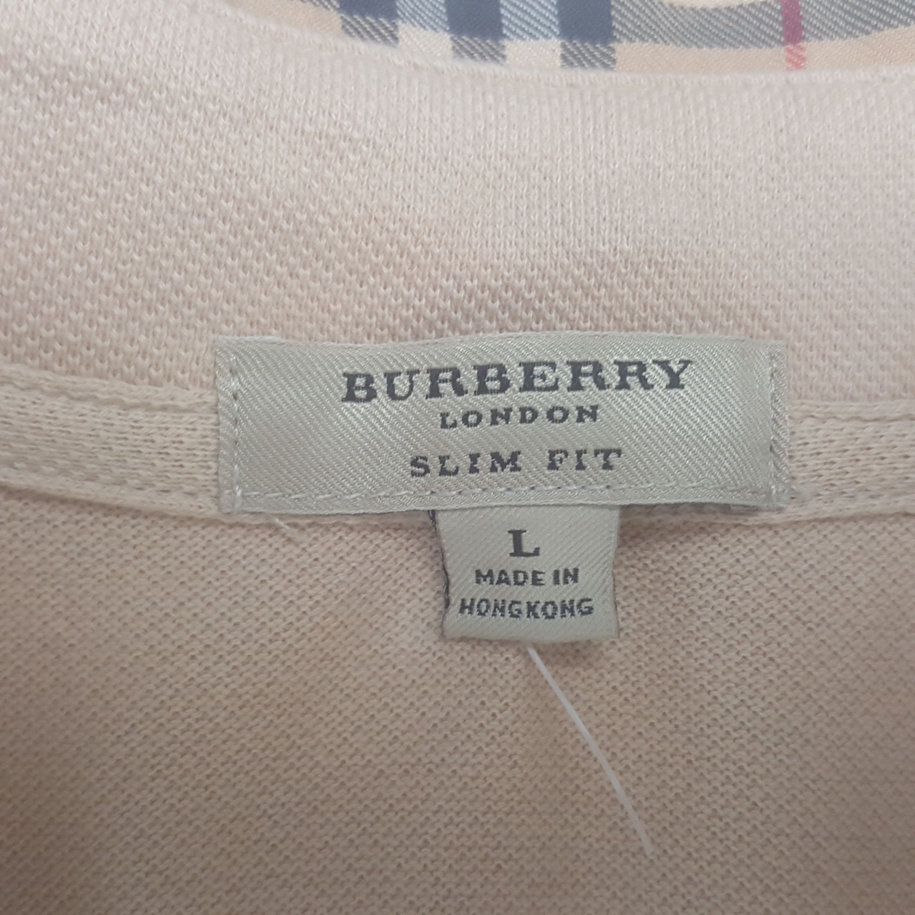 Burberry × Vintage Vintage Burberry London Slim Fit Nova Check Polos Size US L / EU 52-54 / 3 - 8 Thumbnail