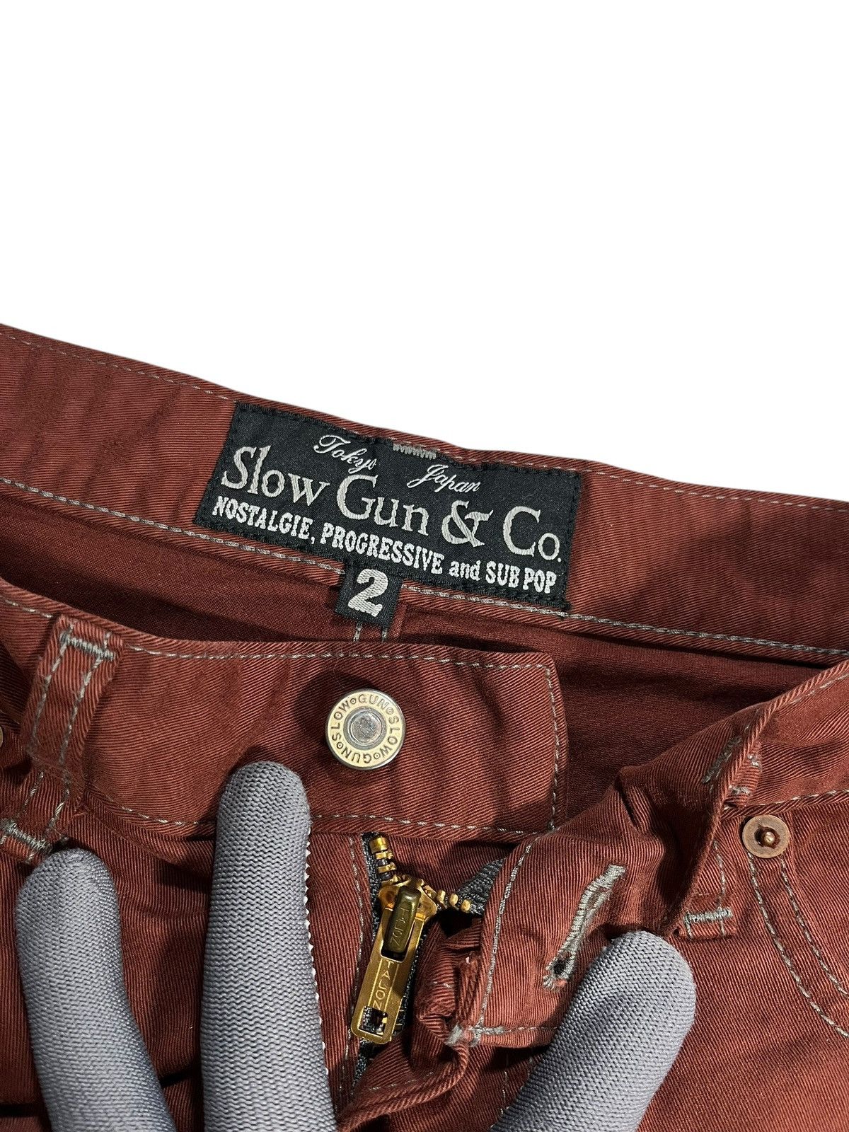 Japanese Brand SLOW GUN JAPANESE BRAND PANT Size US 30 / EU 46 - 6 Thumbnail