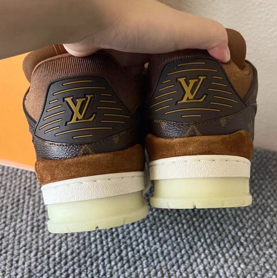 Louis Vuitton lv trainer sneakers in brown monogram. Size US 6.5 / EU 39-40 - 5 Thumbnail