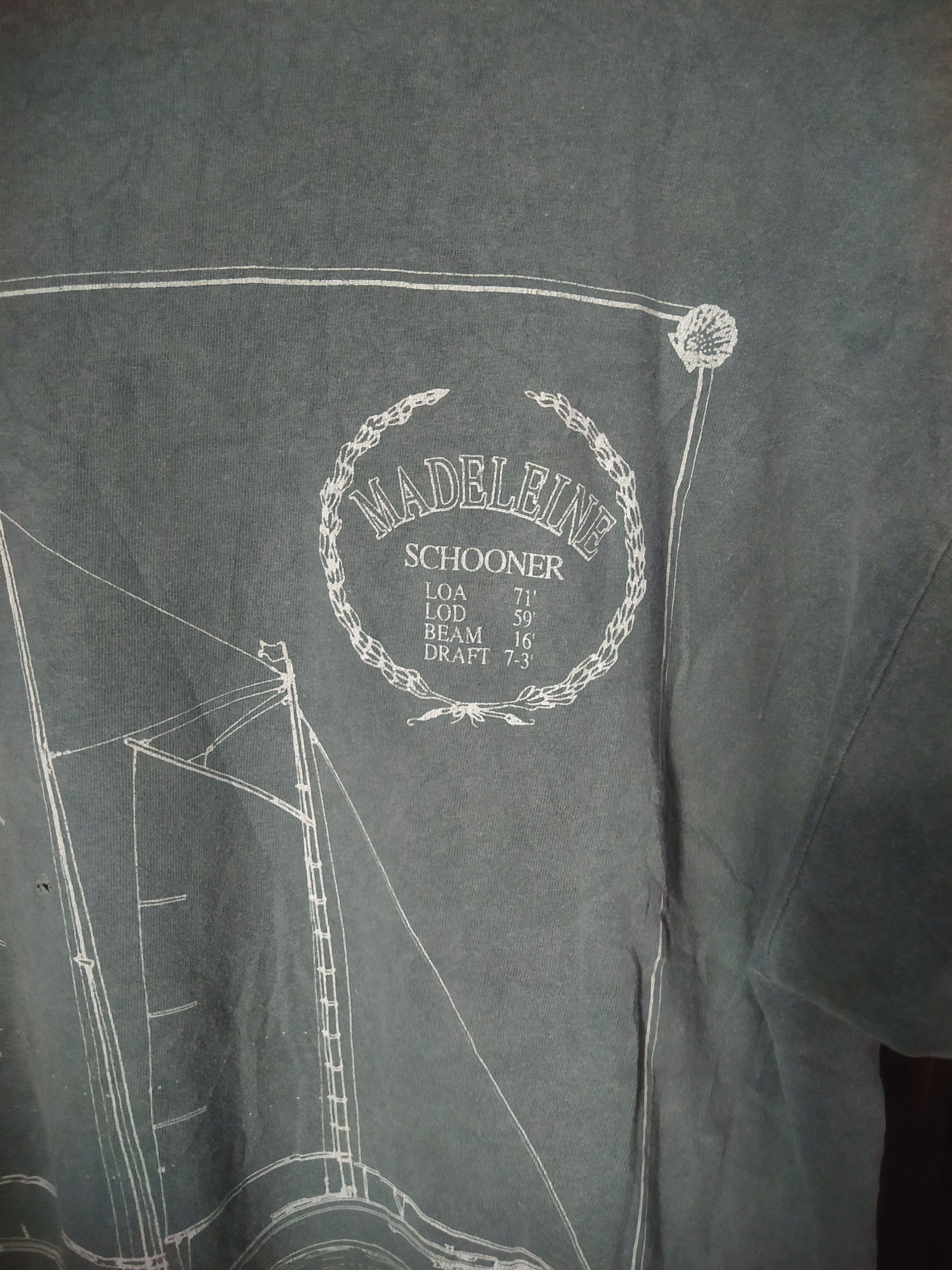 Anvil Madeleine New Port vintage 90's Tshirt Size US L / EU 52-54 / 3 - 10 Thumbnail