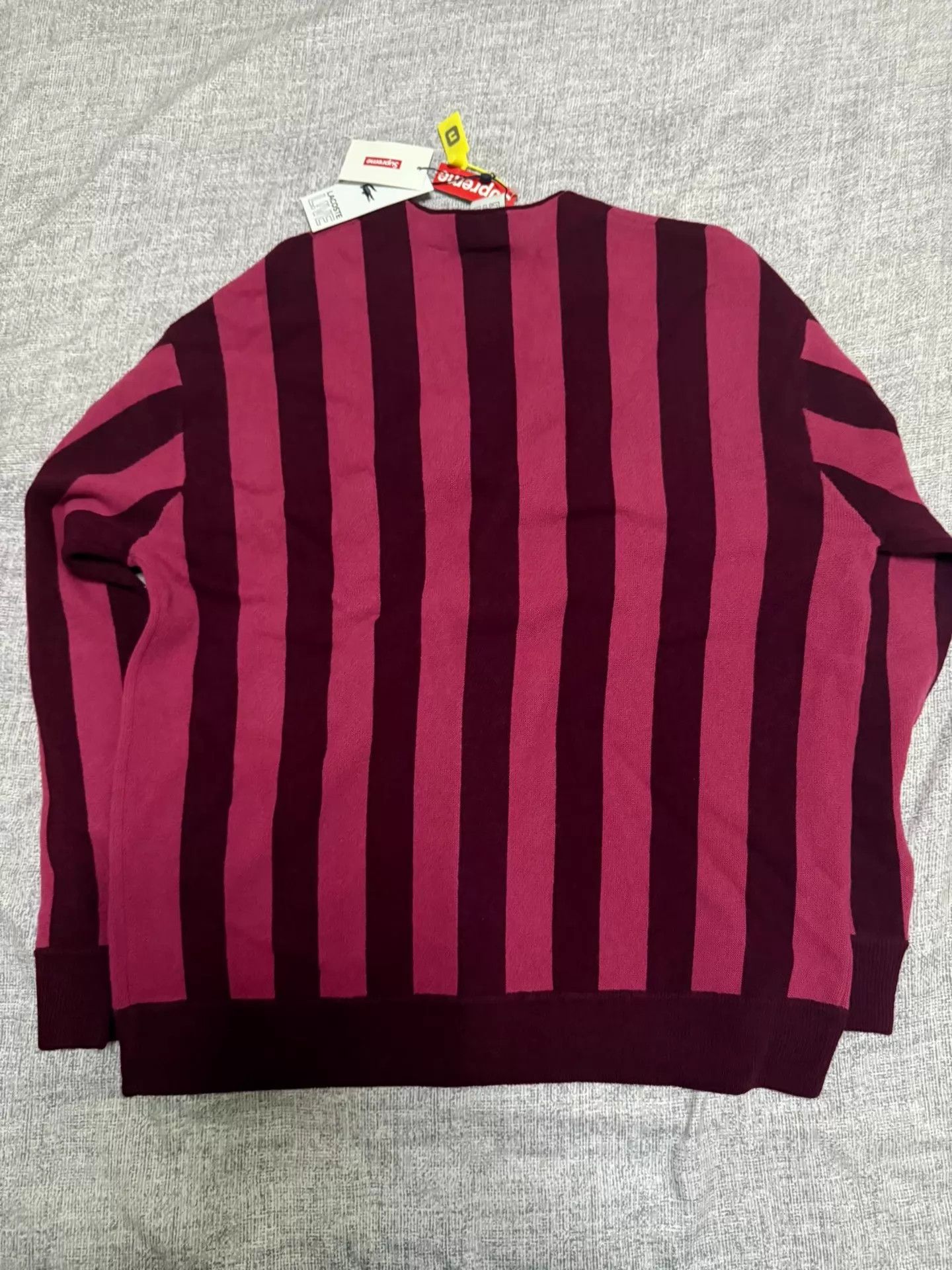 Lacoste Lacoste burgundy wool cardigan L new with tags Size L / US 10 / IT 46 - 7 Thumbnail