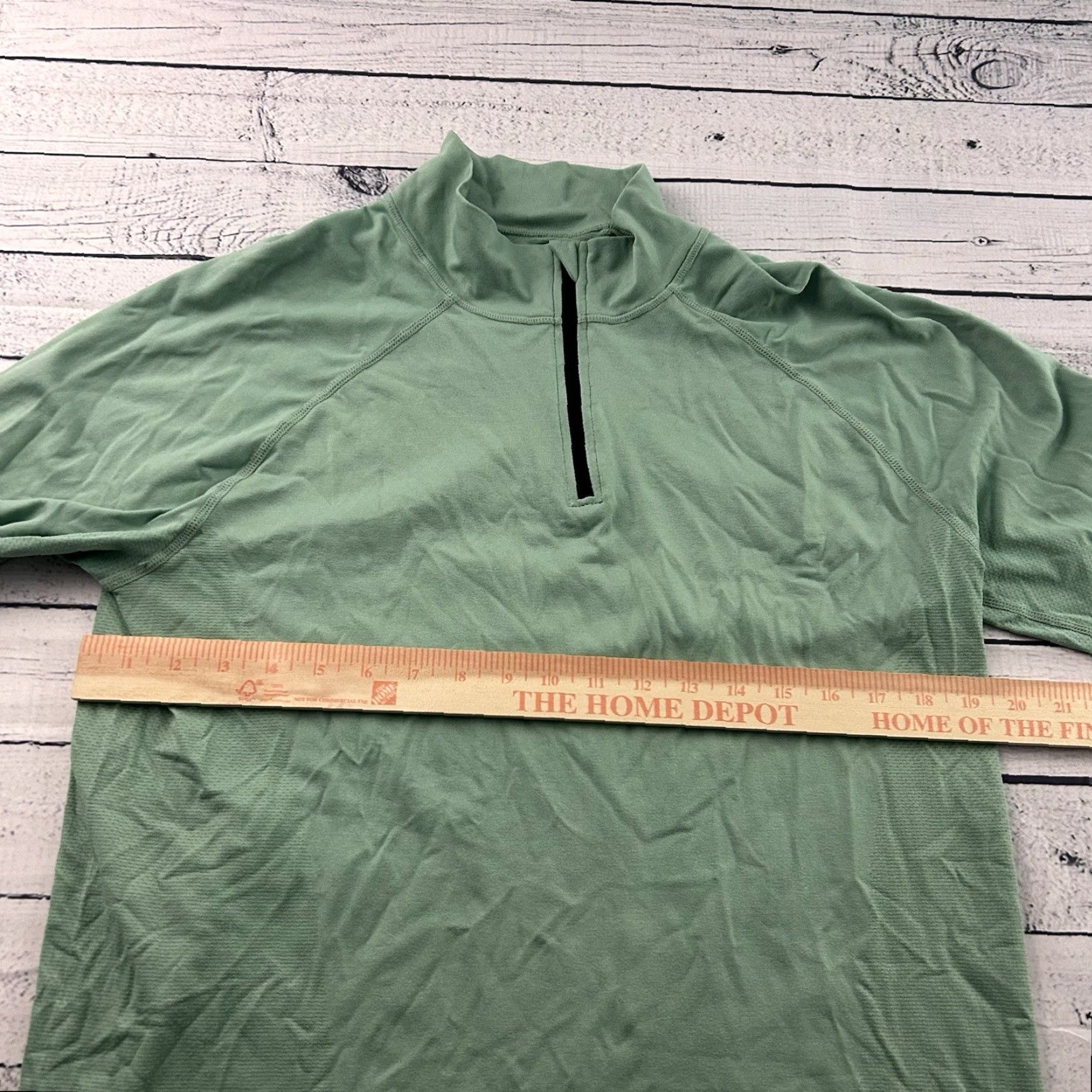 Fabletics Fabletics Training Day 1/4 Zip Seamless Athletic Shirt Men's Large Green Shirt 1/4 Zip Athletic Mens Large Green Size US L / EU 52-54 / 3 - 3 Thumbnail