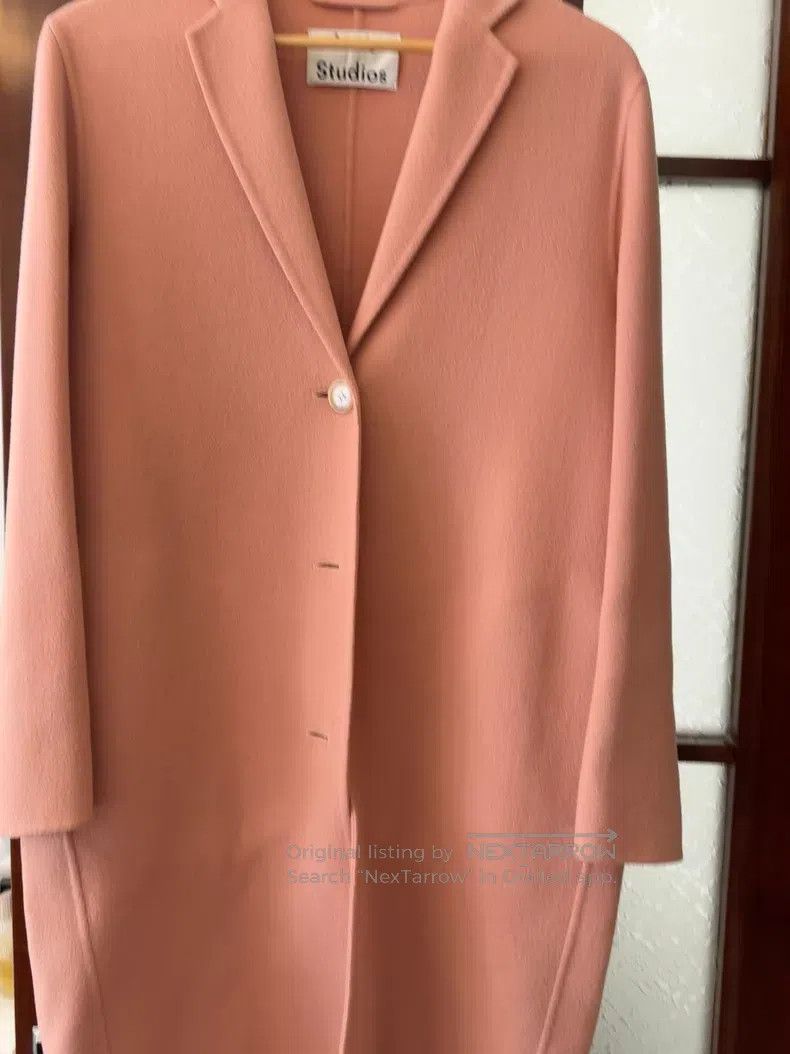 Acne Studios Acne Studios Pink Wool Coat Size 4XL / US 24-26 - 5 Thumbnail