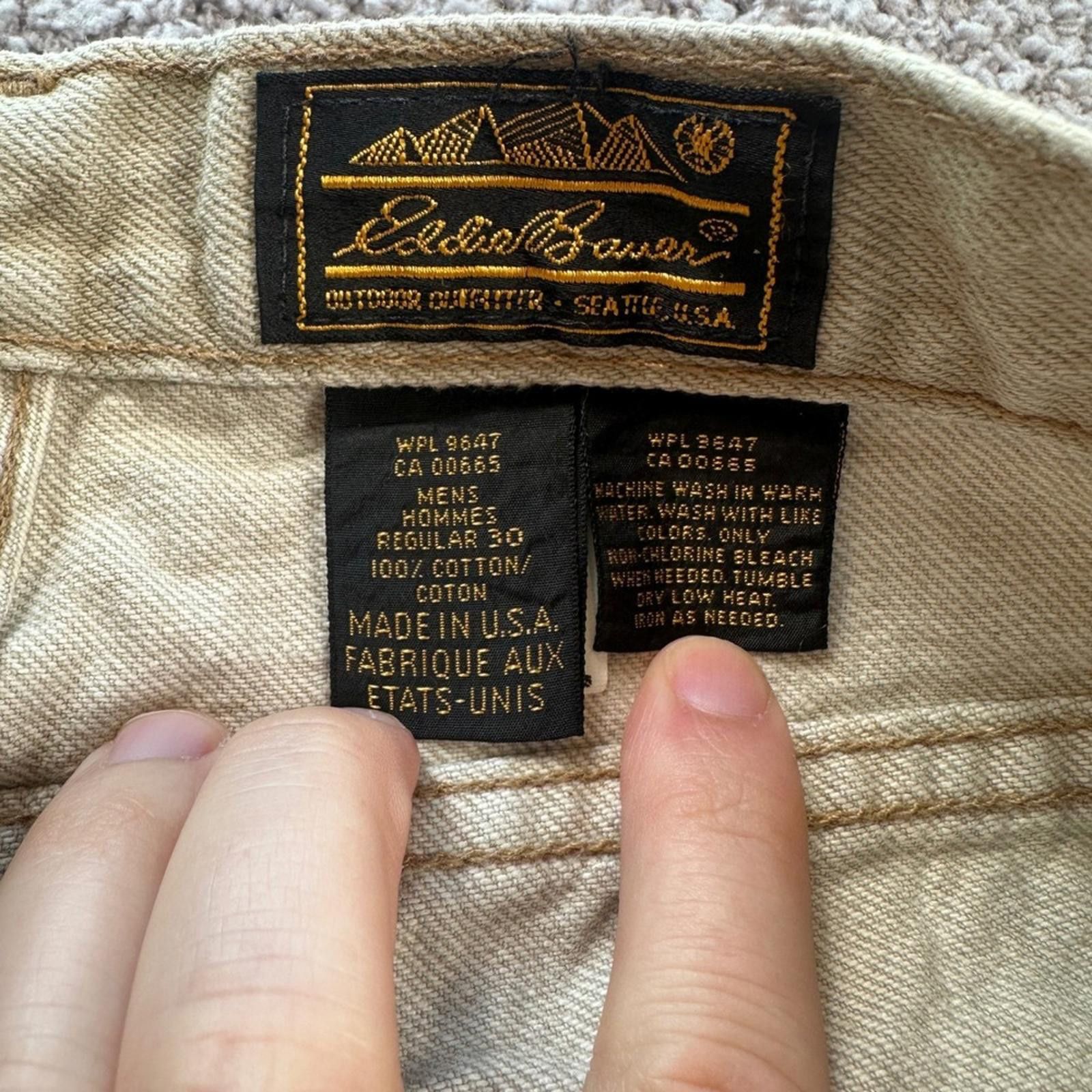 Eddie Bauer Vintage Eddie Bauer Mens Jeans 30 Made in USA! Khaki Size US 30 / EU 46 - 5 Thumbnail