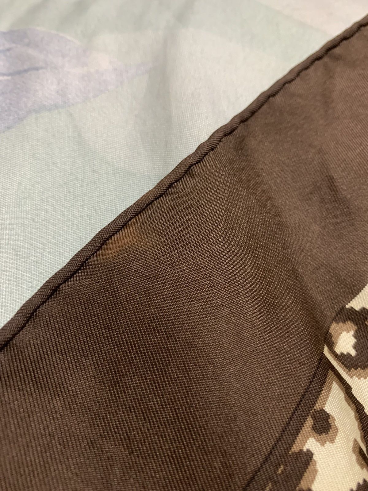 Christian Dior Monsieur Vintage Christian Dior Monogram Silk Brown Scarf Size ONE SIZE - 14 Thumbnail