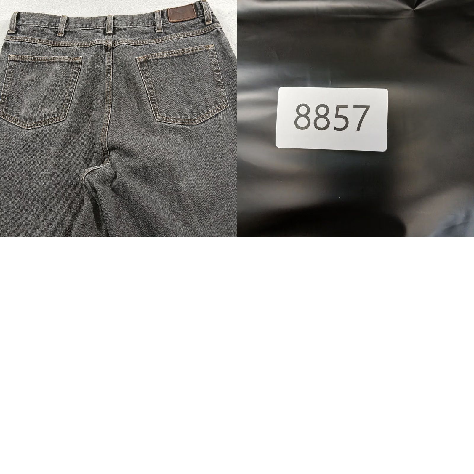 Vintage L.L. Bean Double L Classic Fit Black Faded Denim Jeans 36x36 Size US 36 / EU 52 - 8 Thumbnail