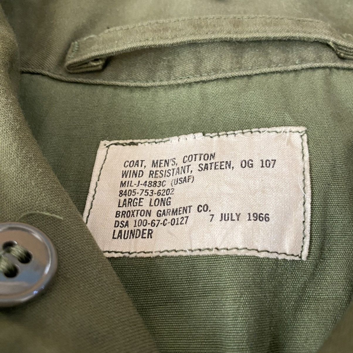 Vintage ⚡️QUICK SHIP⚡️ Vintage Launder 60’s USAF Military Field Jacket Size US L / EU 52-54 / 3 - 3 Thumbnail