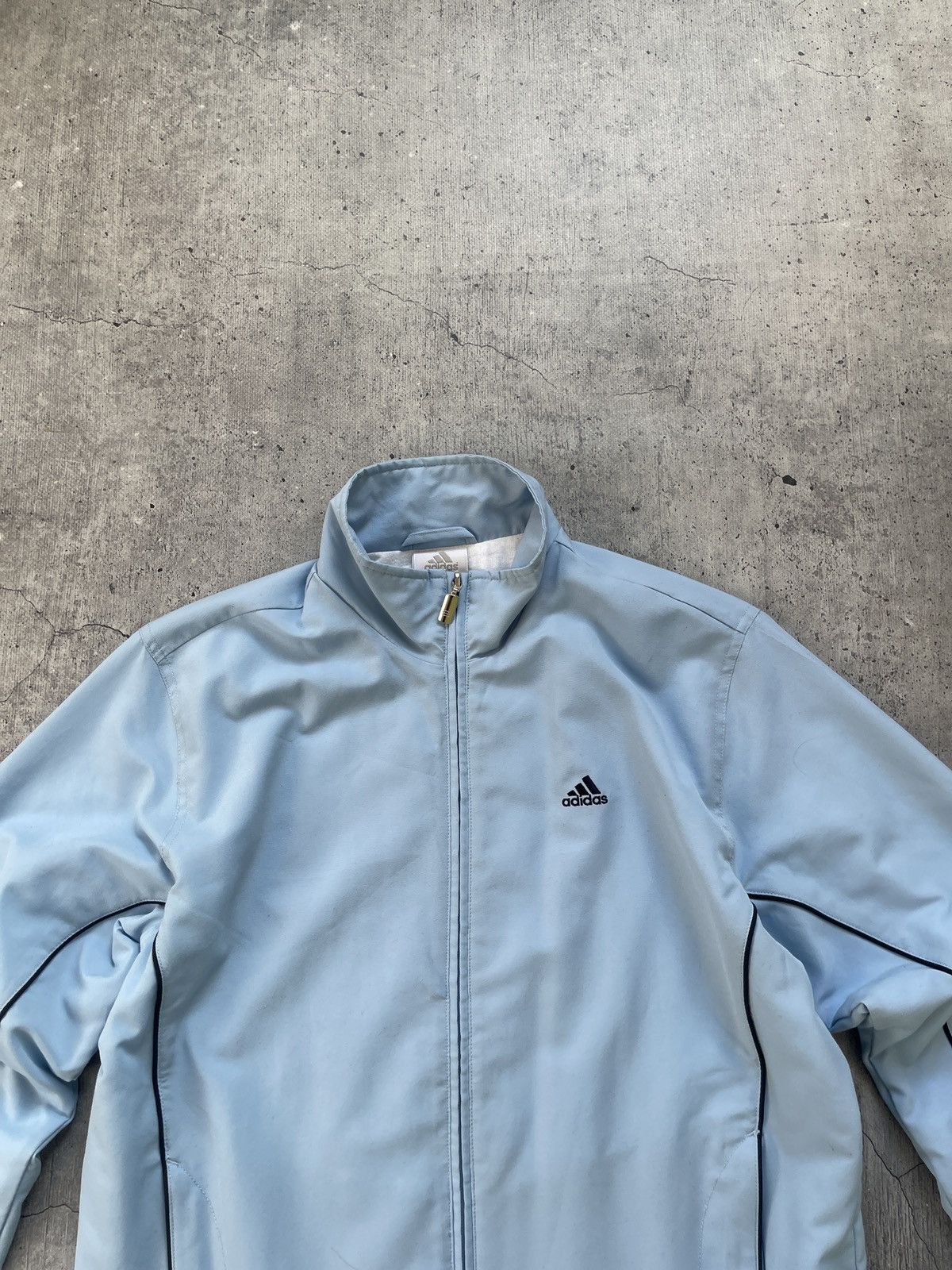 Adidas × Vintage Adidas Vintage windbreaker baby blue Size US S / EU 44-46 / 1 - 3 Thumbnail