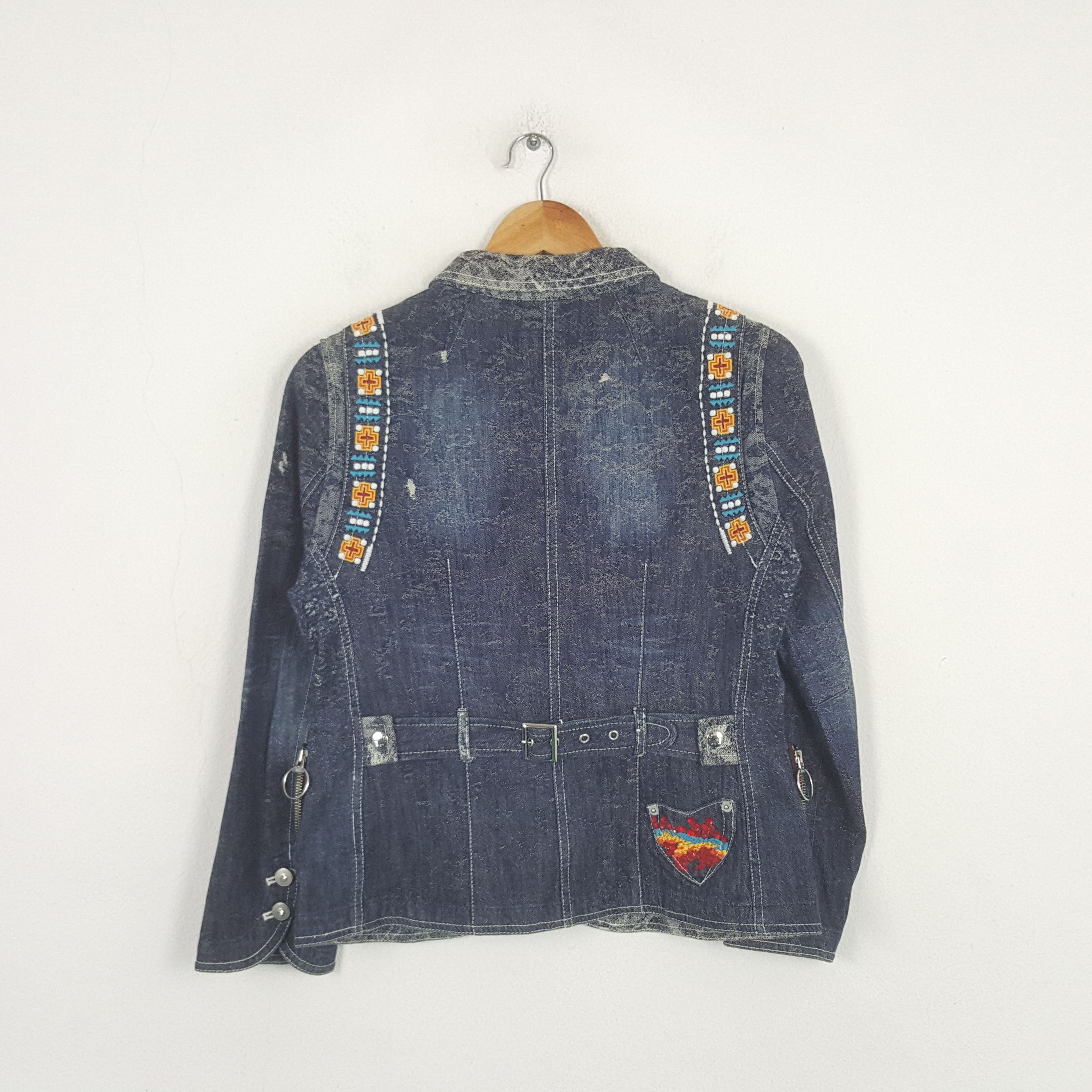 Japanese Brand Vintage Gkitaliya Japanese Brand Denim Jacket C296N9 Size XS / US 0-2 / IT 36-38 - 3 Thumbnail