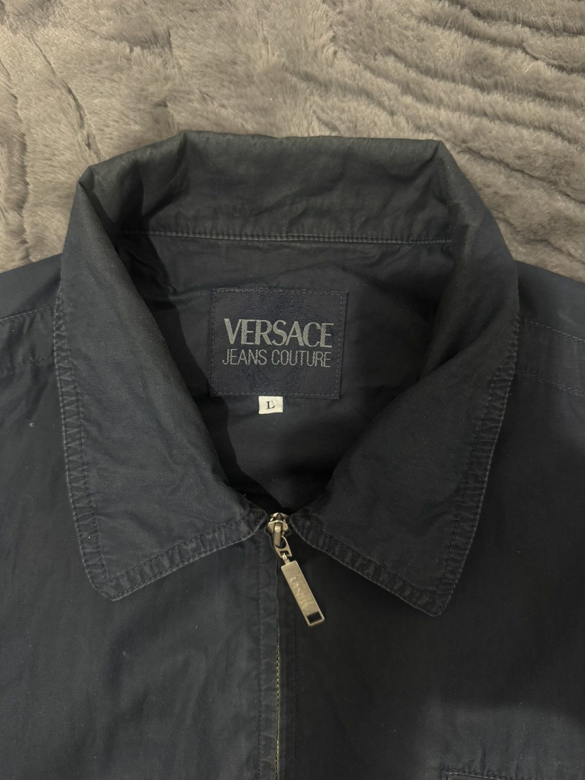 Versace Jeans Couture Vintage Versace Jeans Couture Back Logo Cotton Jacket Size US L / EU 52-54 / 3 - 8 Thumbnail