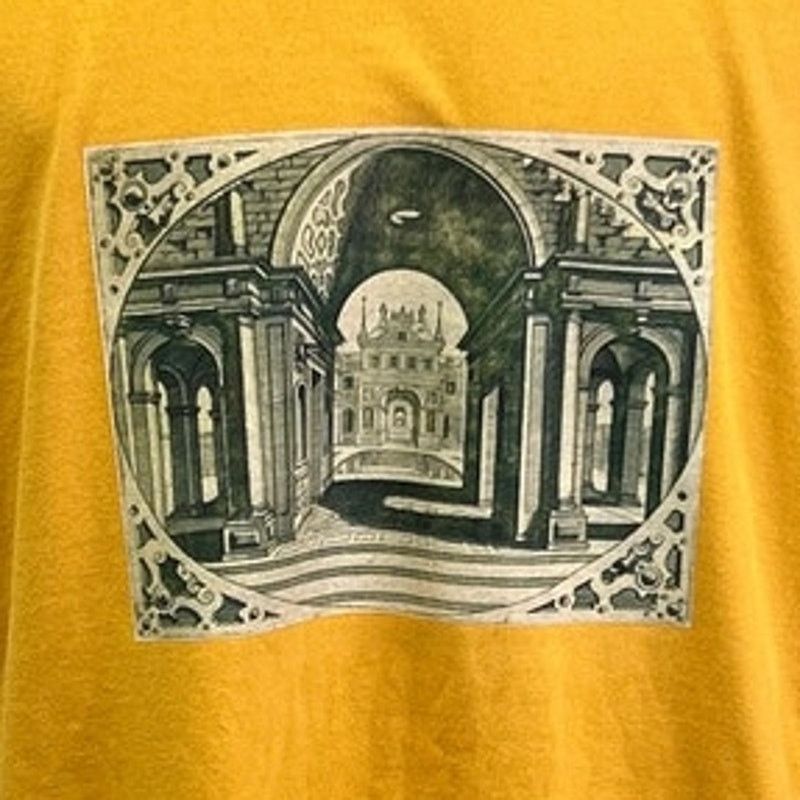 Hanes Hand Printed Mens 3XL Upcycled Architecture Columns Tee Size US XXL / EU 58 / 5 - 2 Thumbnail