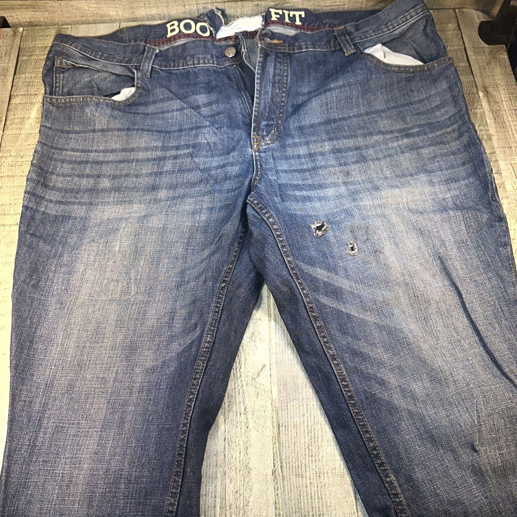 Vintage Legend Men’s Jeans Tapered 46x32 Blue Denim - 46 Regular Inseam 32 Inseam? Size US 30 / EU 46 - 2 Thumbnail