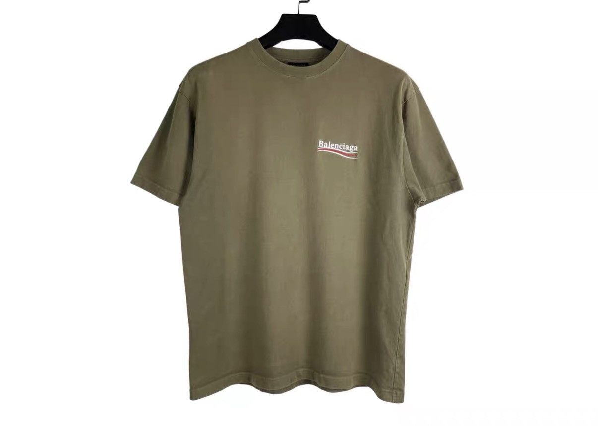 Balenciaga Balenciaga Embroidered Wave Logo Short Sleeve T‑shirt J31 Size US XS / EU 42 / 0 - 1 Thumbnail